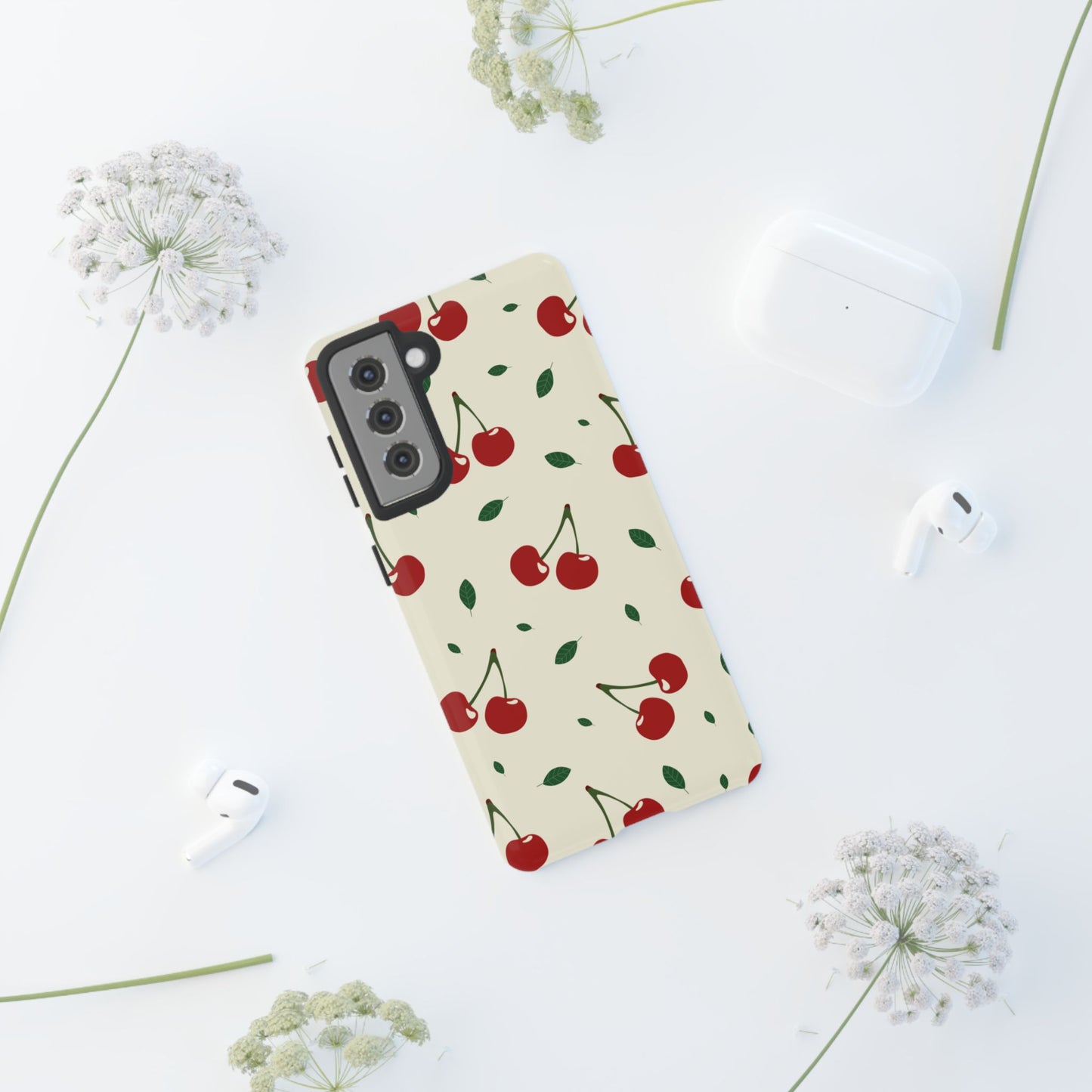 Cherries in Paris Tough Phone Cases