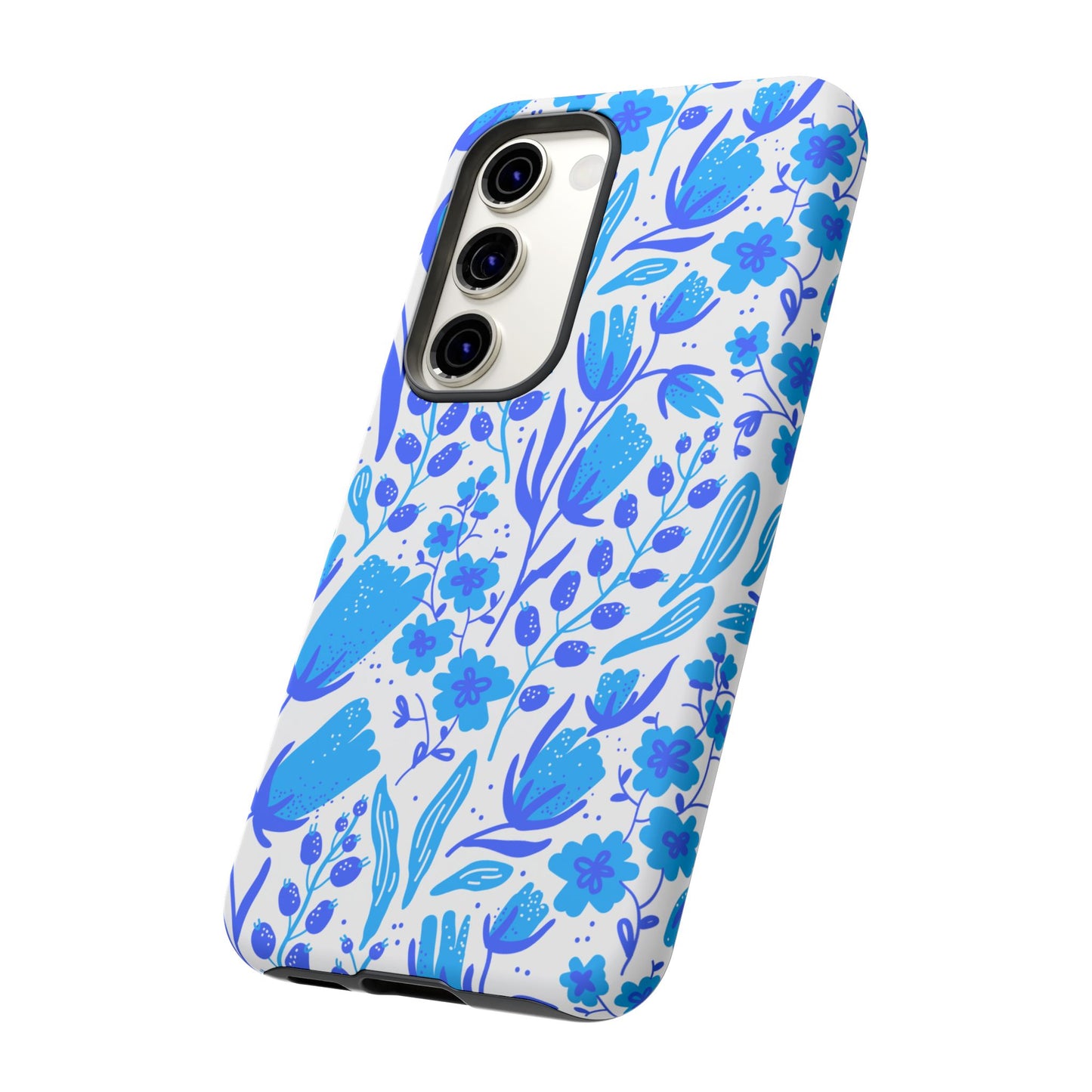 Santorini in Full Bloom Tough Phone Cases