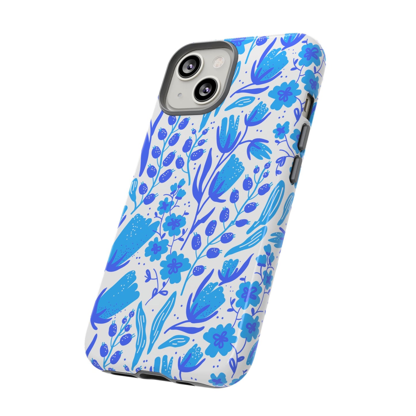 Santorini in Full Bloom Tough Phone Cases