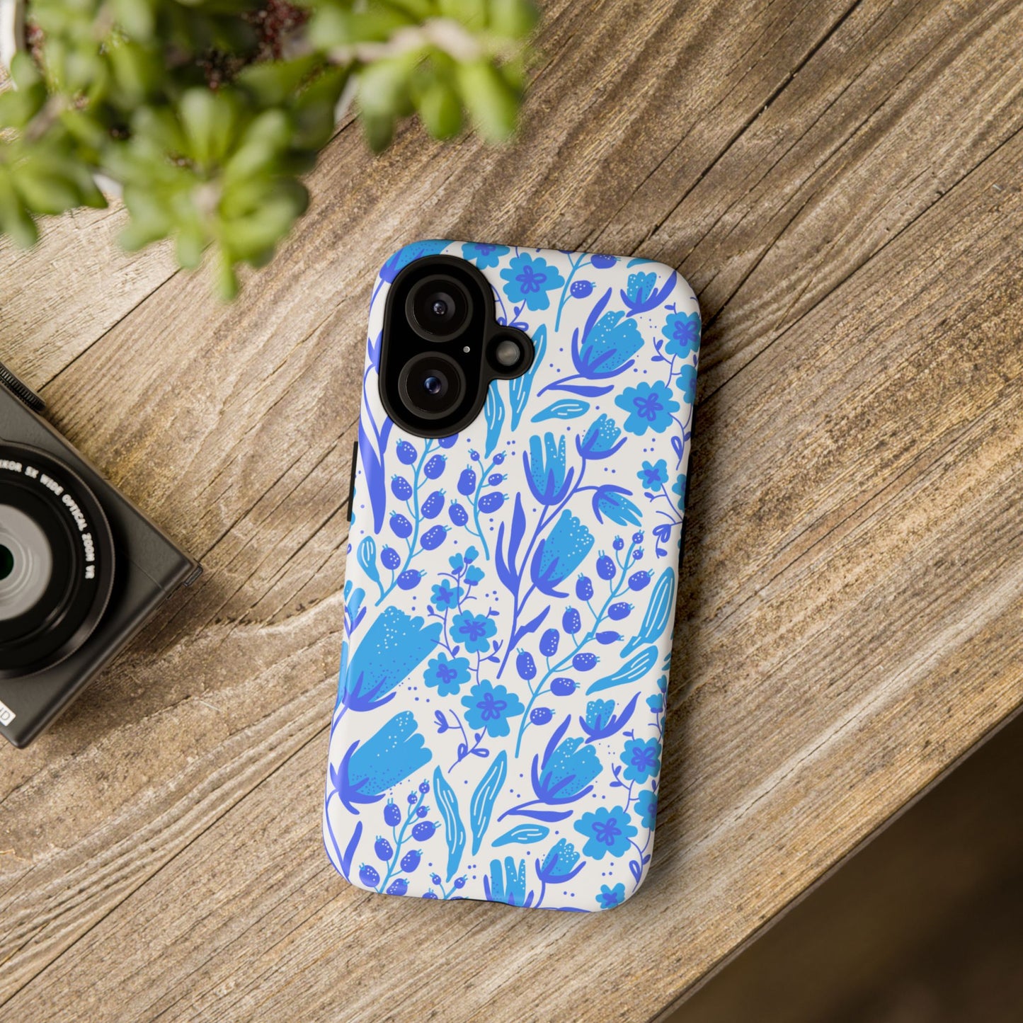 Santorini in Full Bloom Tough Phone Cases