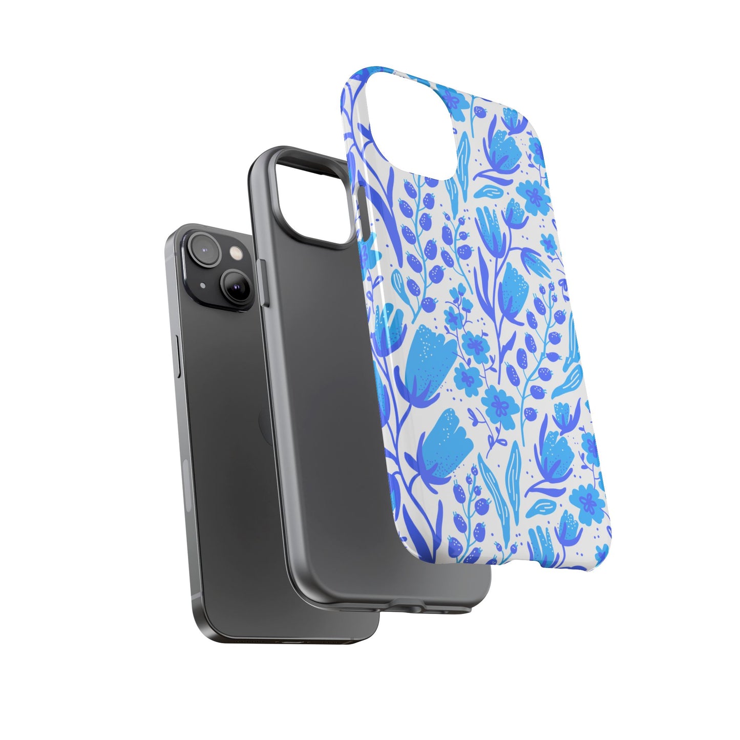 Santorini in Full Bloom Tough Phone Cases