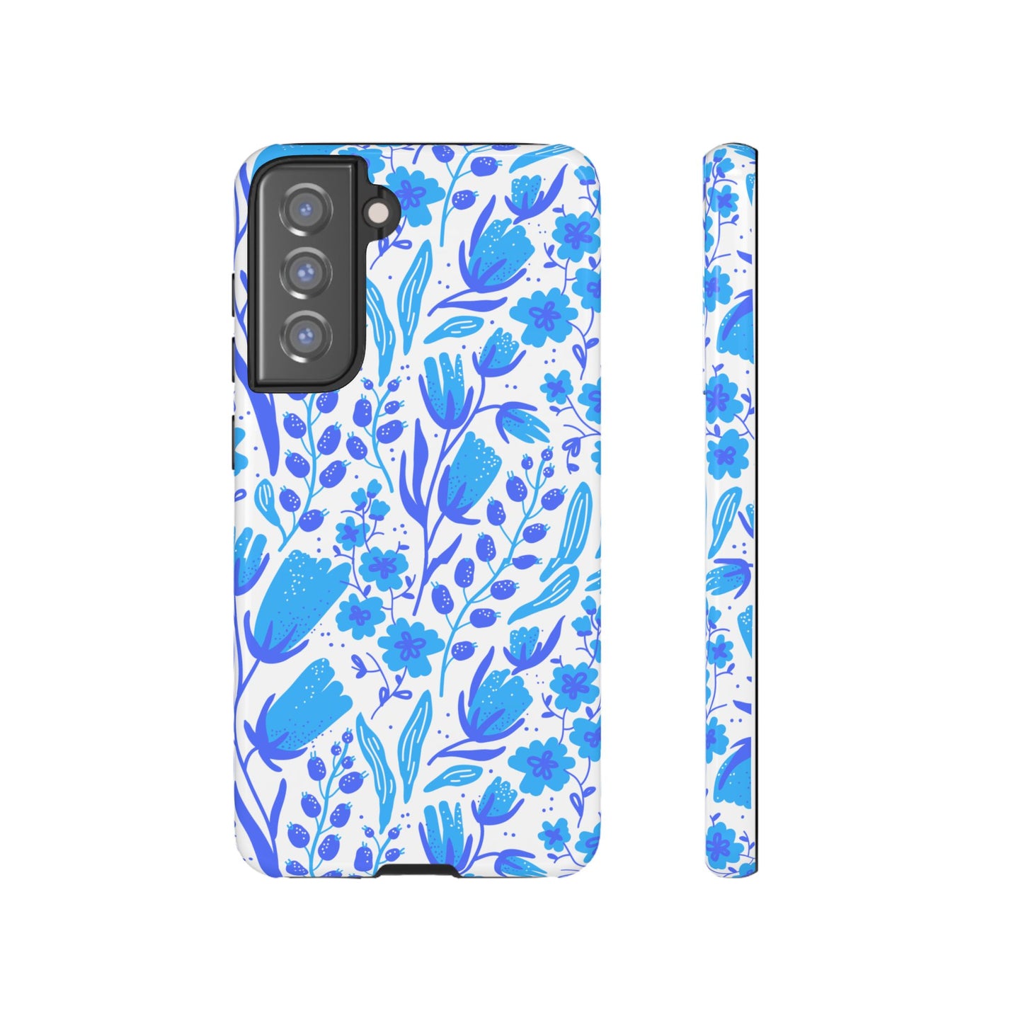 Santorini in Full Bloom Tough Phone Cases