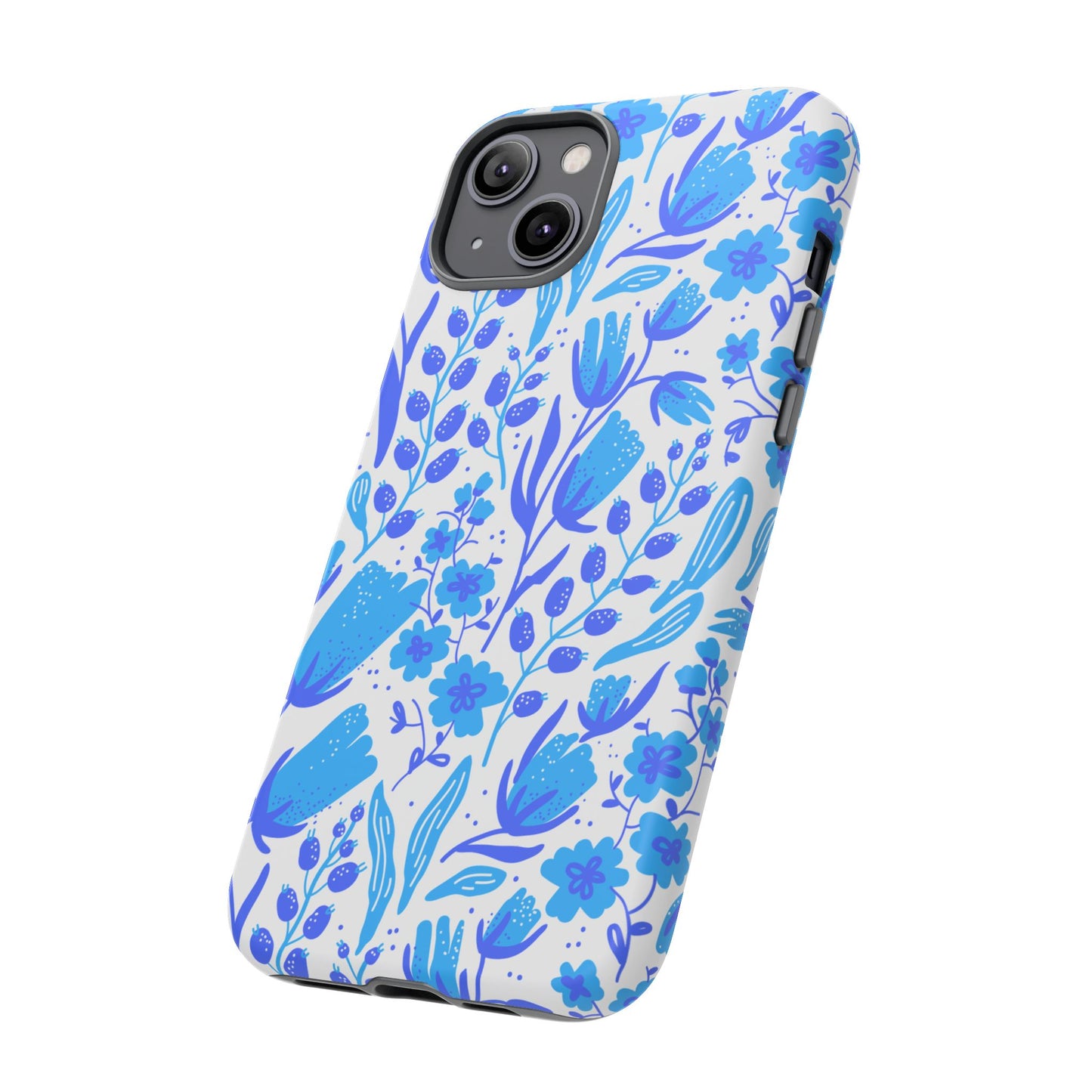 Santorini in Full Bloom Tough Phone Cases