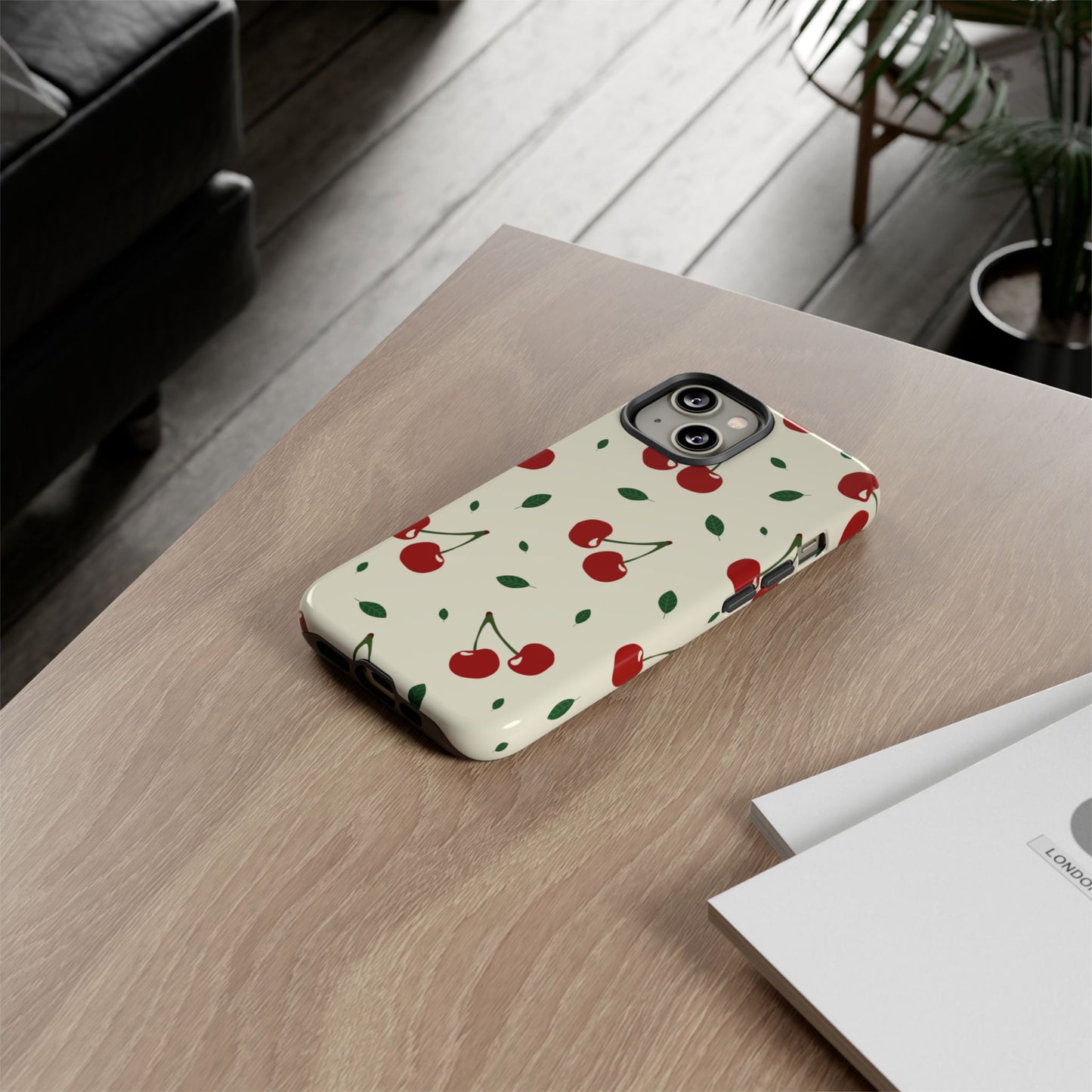 Cherries in Paris Tough Phone Cases