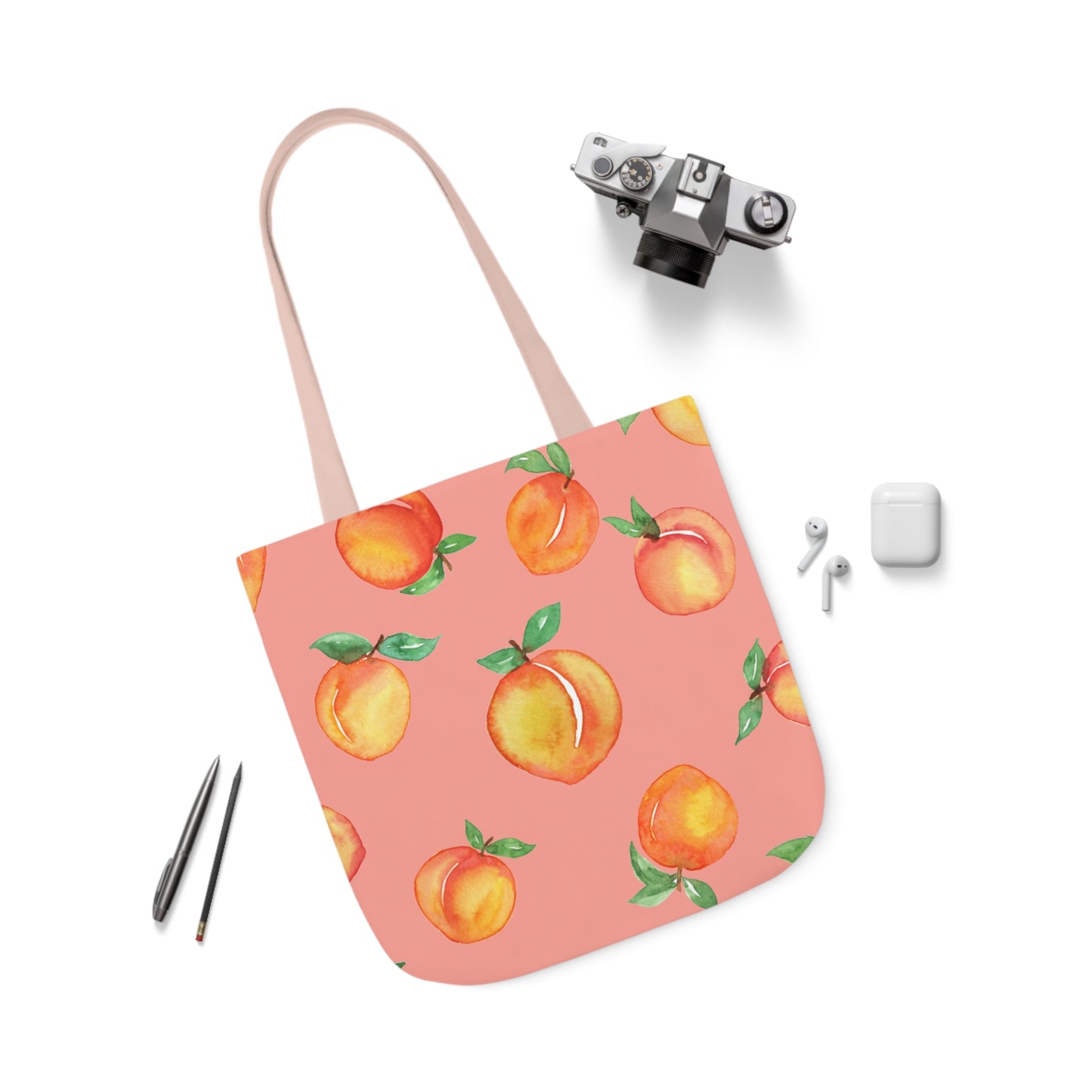 Mediterranean Peach Paradise Tote Bag