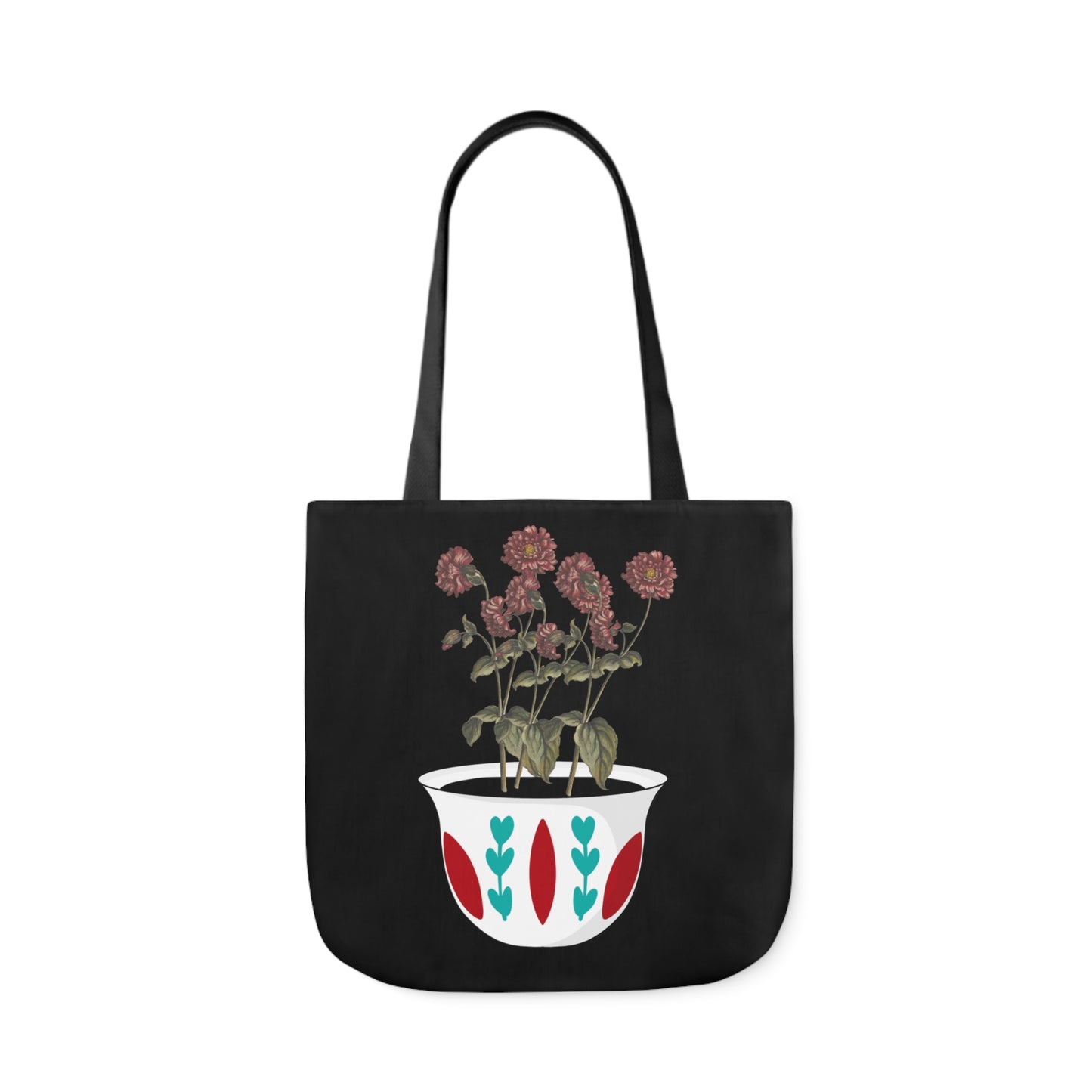 Lubnan Will Blossom Tote Bag (Black)