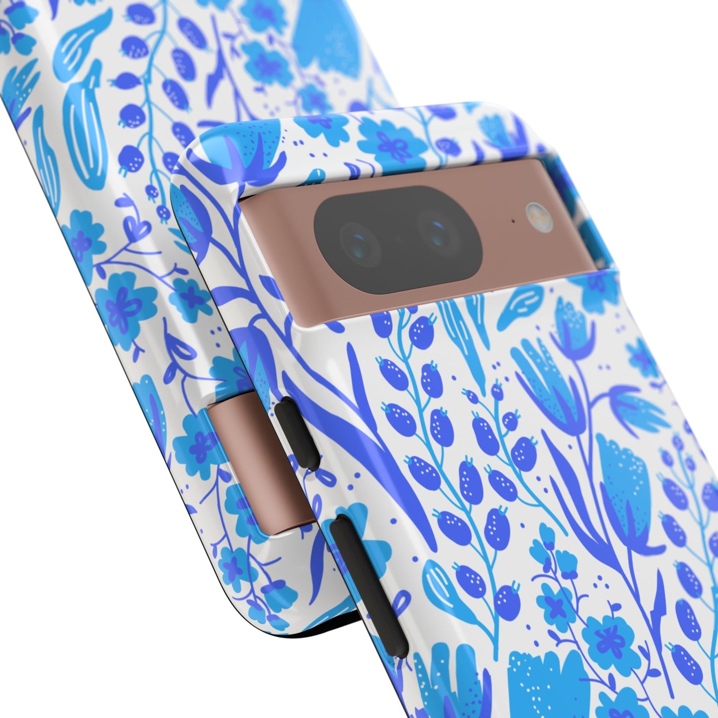 Santorini in Full Bloom Tough Phone Cases