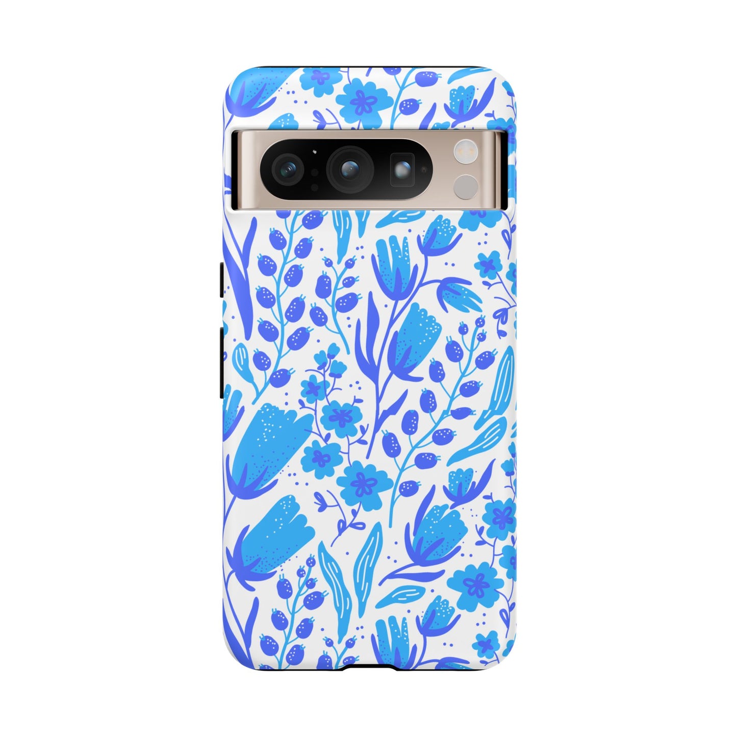 Santorini in Full Bloom Tough Phone Cases