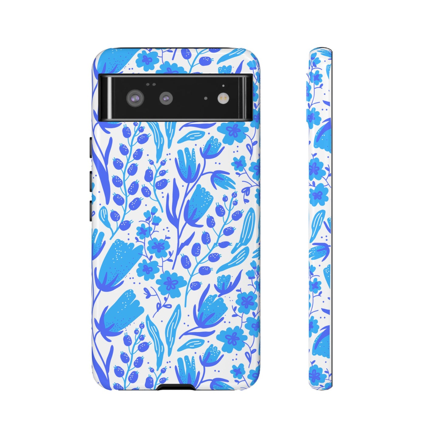 Santorini in Full Bloom Tough Phone Cases