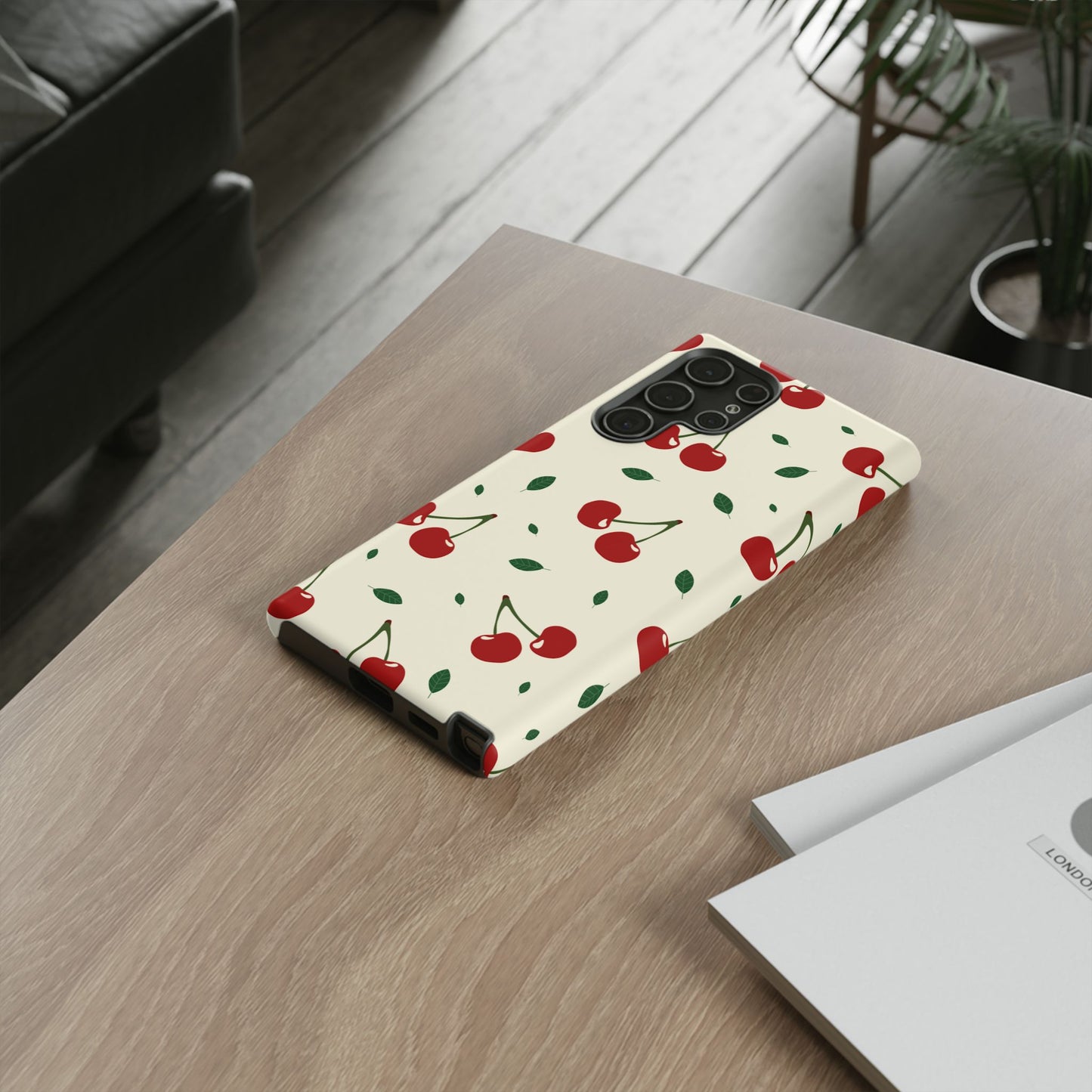 Cherries in Paris Tough Phone Cases