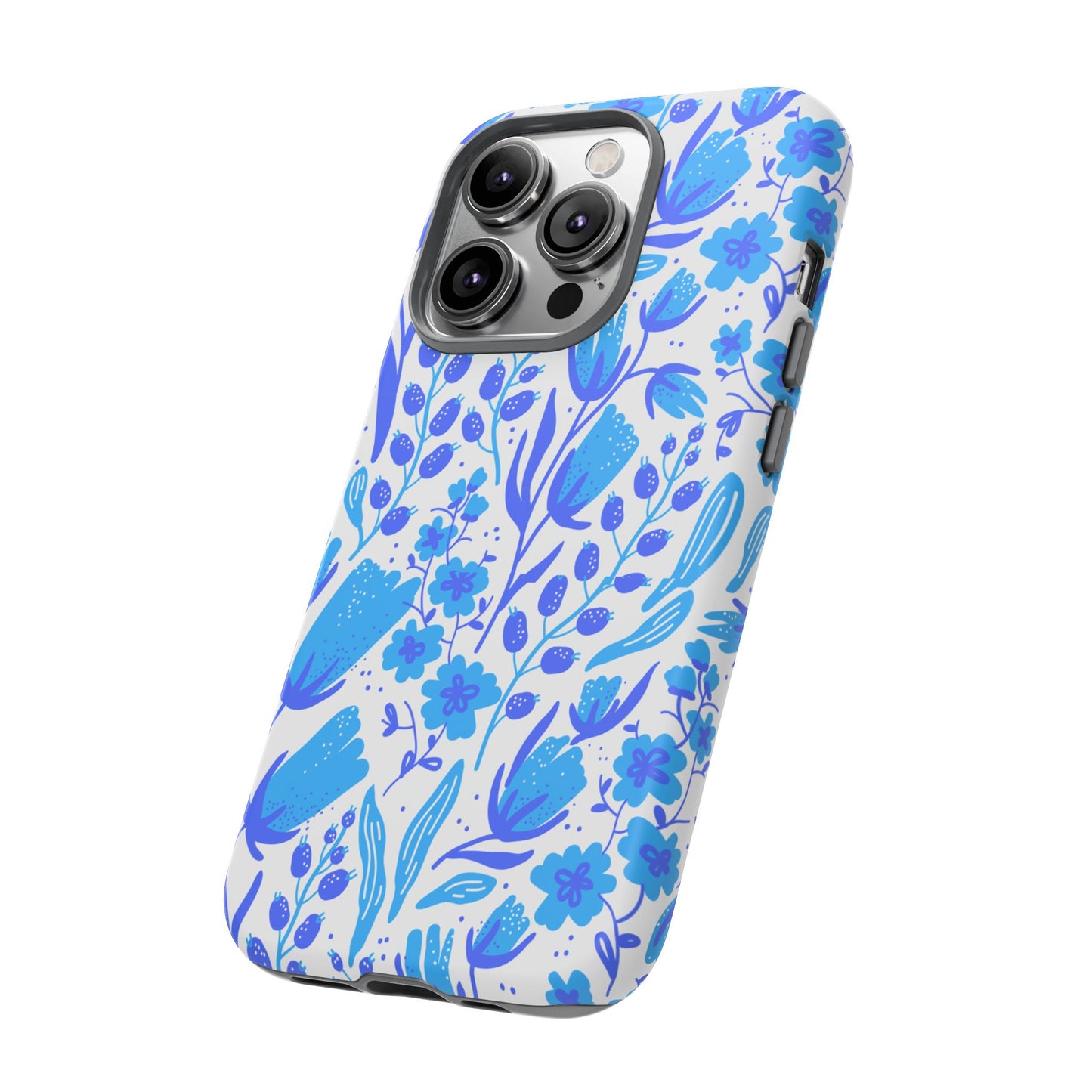 Santorini in Full Bloom Tough Phone Cases