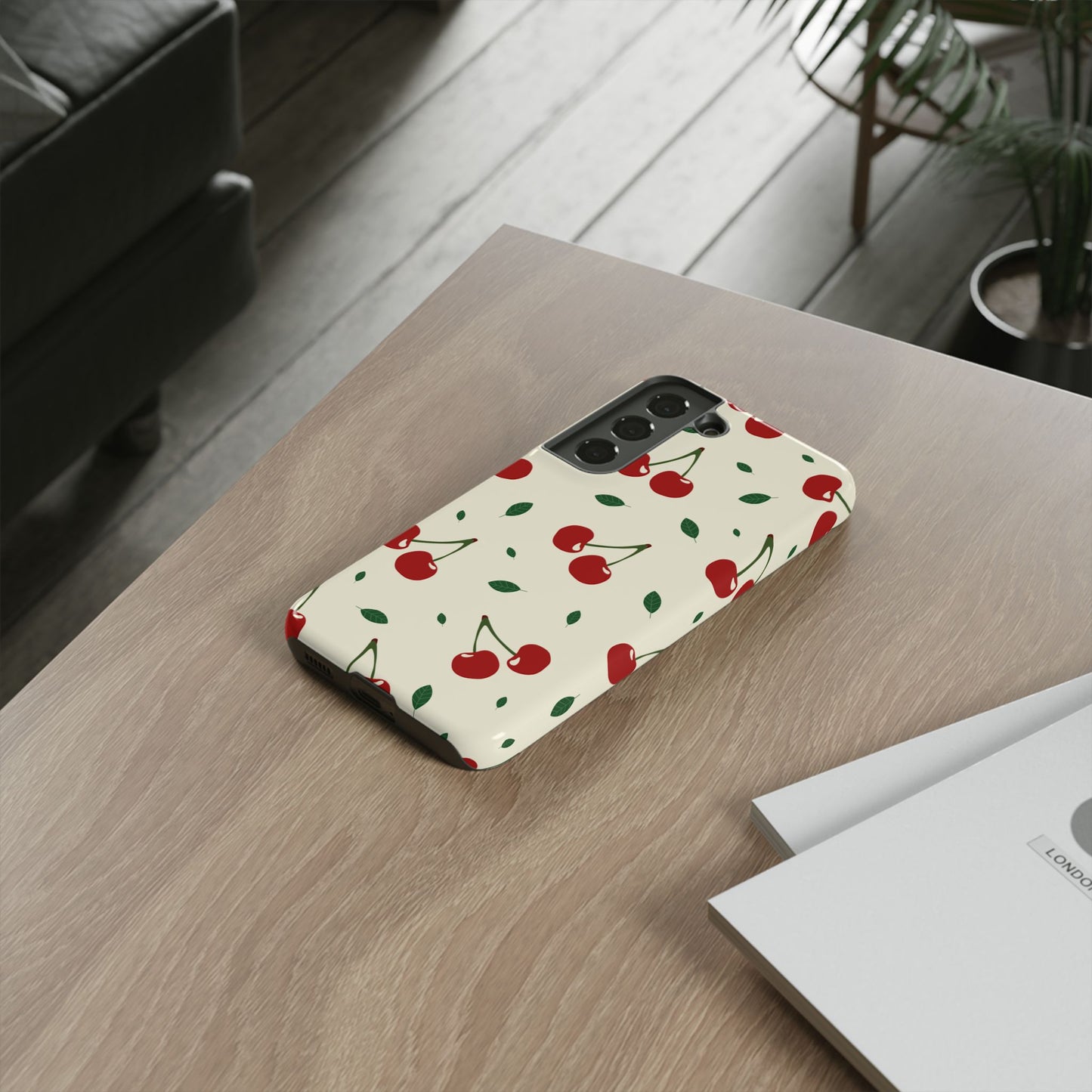 Cherries in Paris Tough Phone Cases