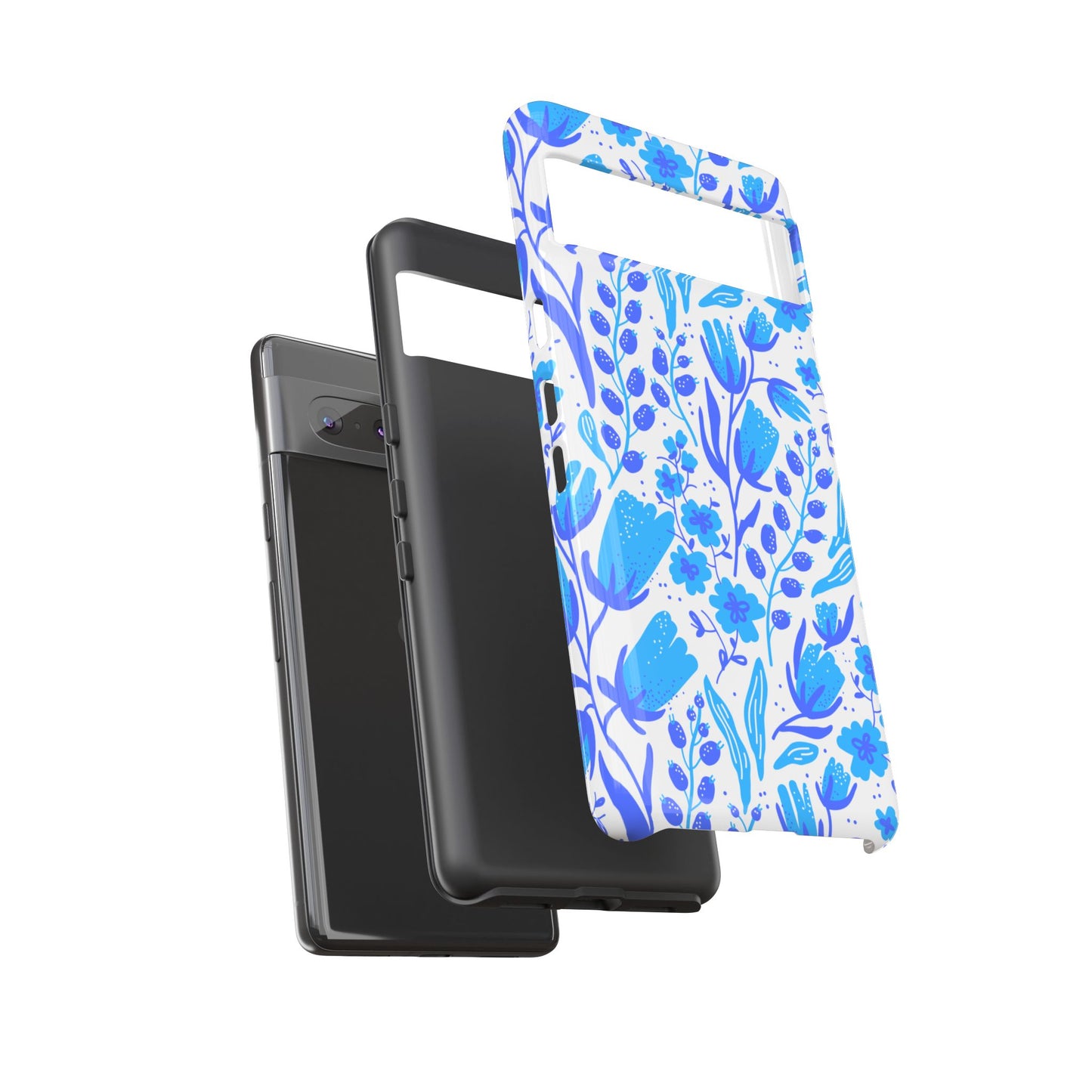 Santorini in Full Bloom Tough Phone Cases