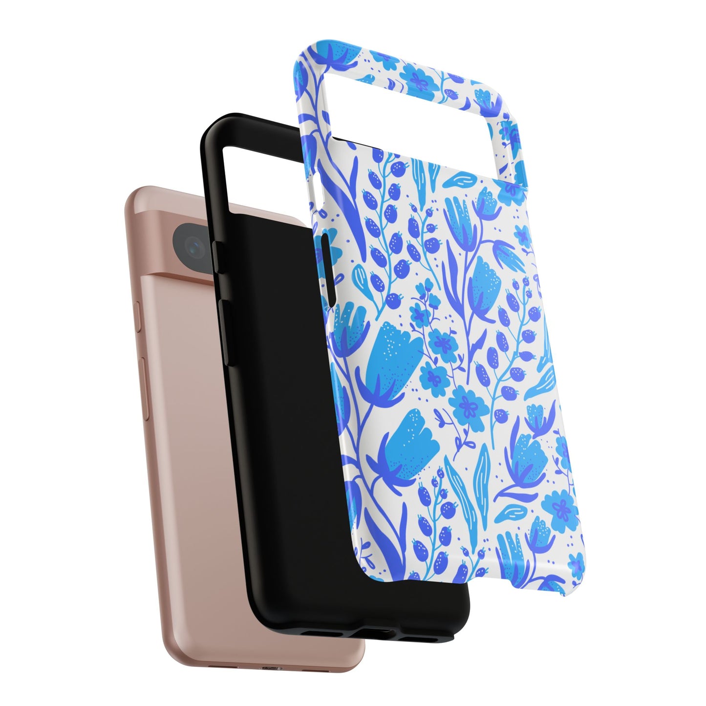 Santorini in Full Bloom Tough Phone Cases