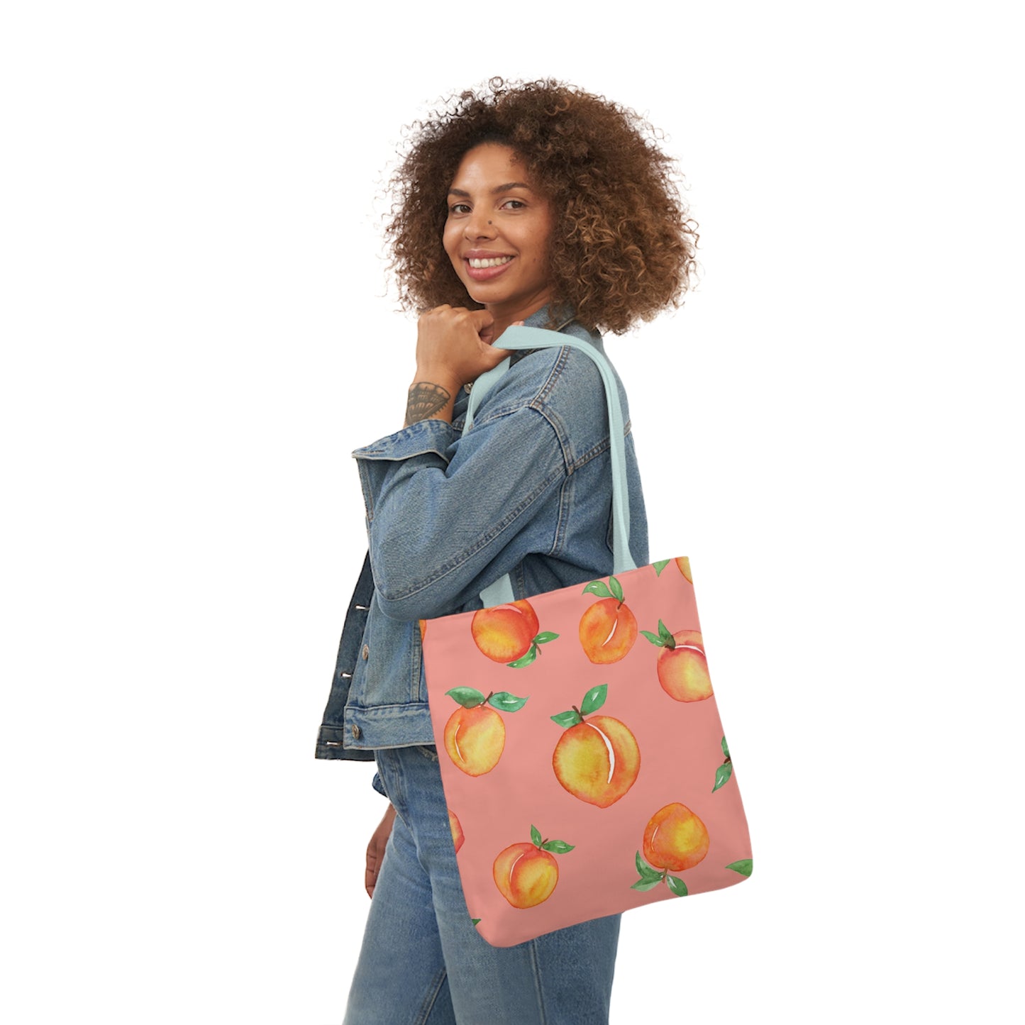 Mediterranean Peach Paradise Tote Bag