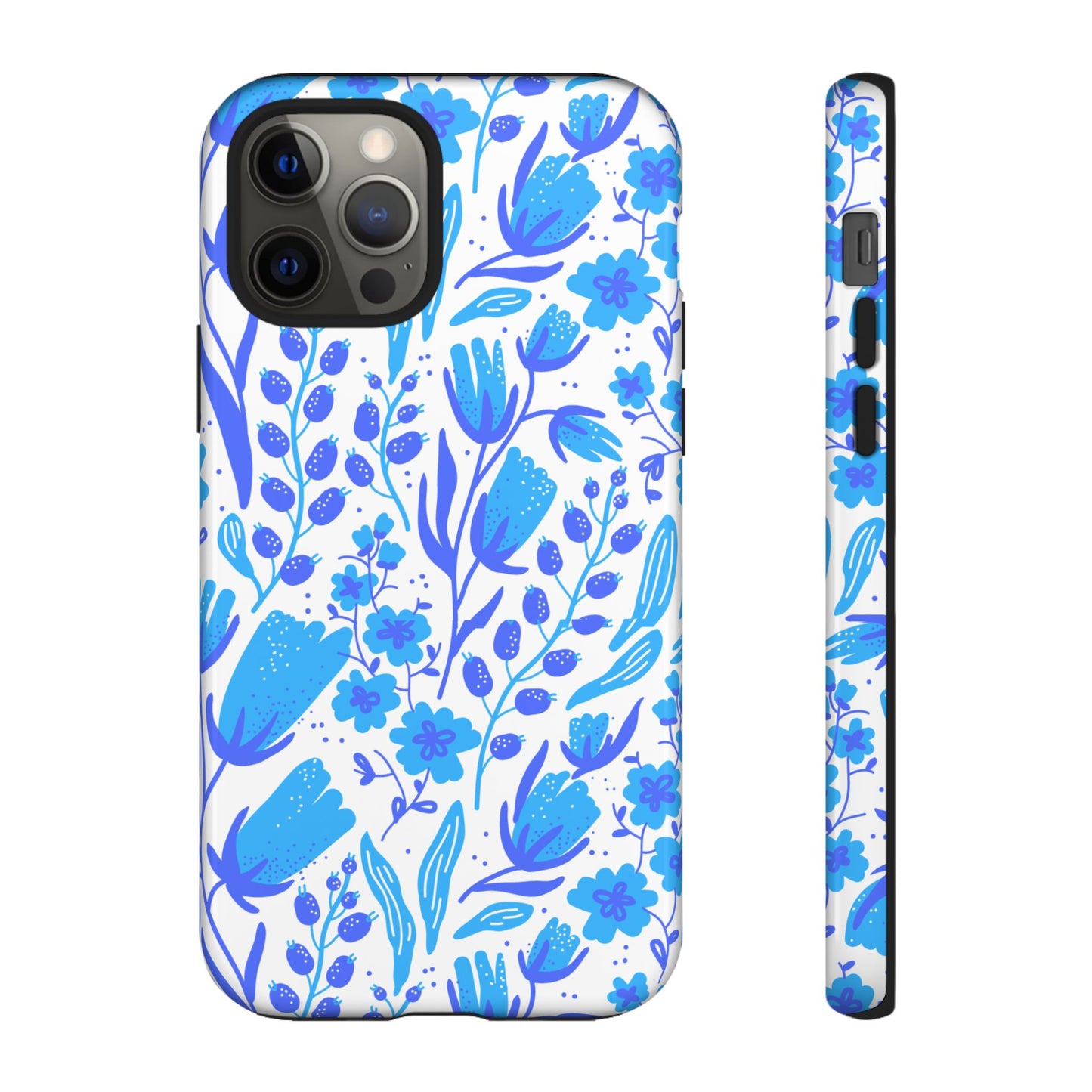 Santorini in Full Bloom Tough Phone Cases