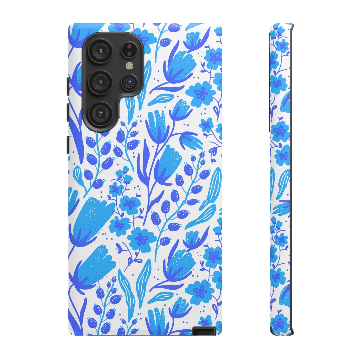 Santorini in Full Bloom Tough Phone Cases