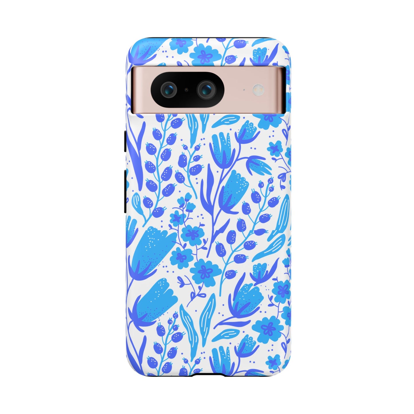 Santorini in Full Bloom Tough Phone Cases