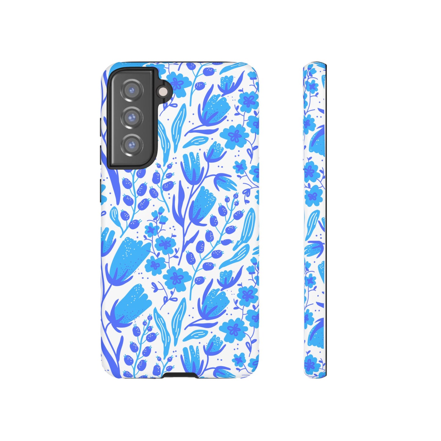 Santorini in Full Bloom Tough Phone Cases