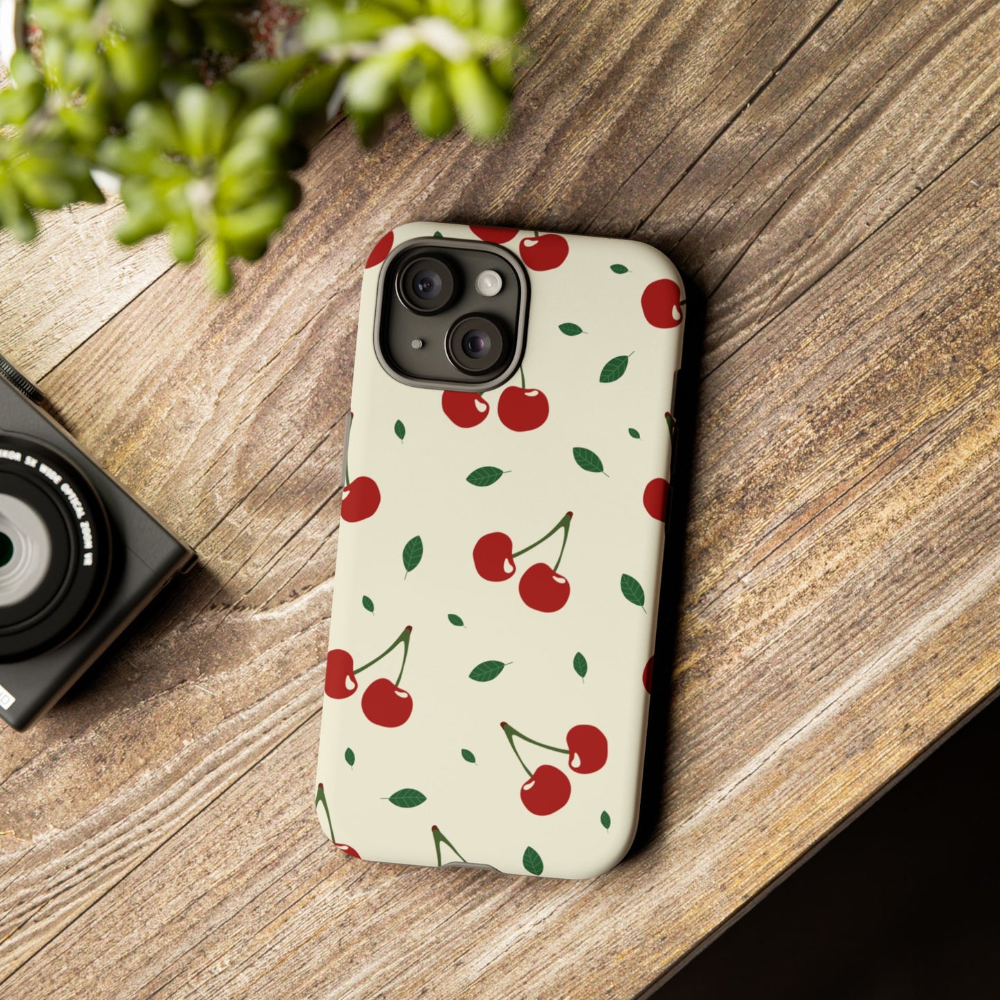 Cherries in Paris Tough Phone Cases