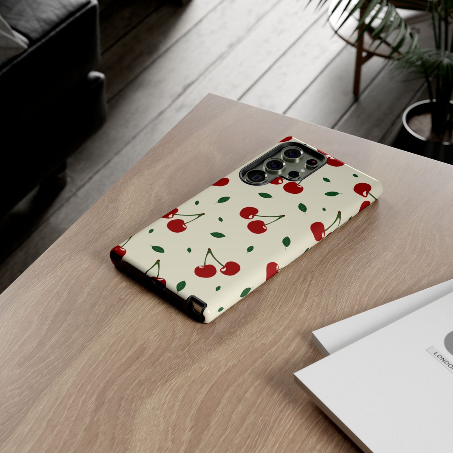 Cherries in Paris Tough Phone Cases