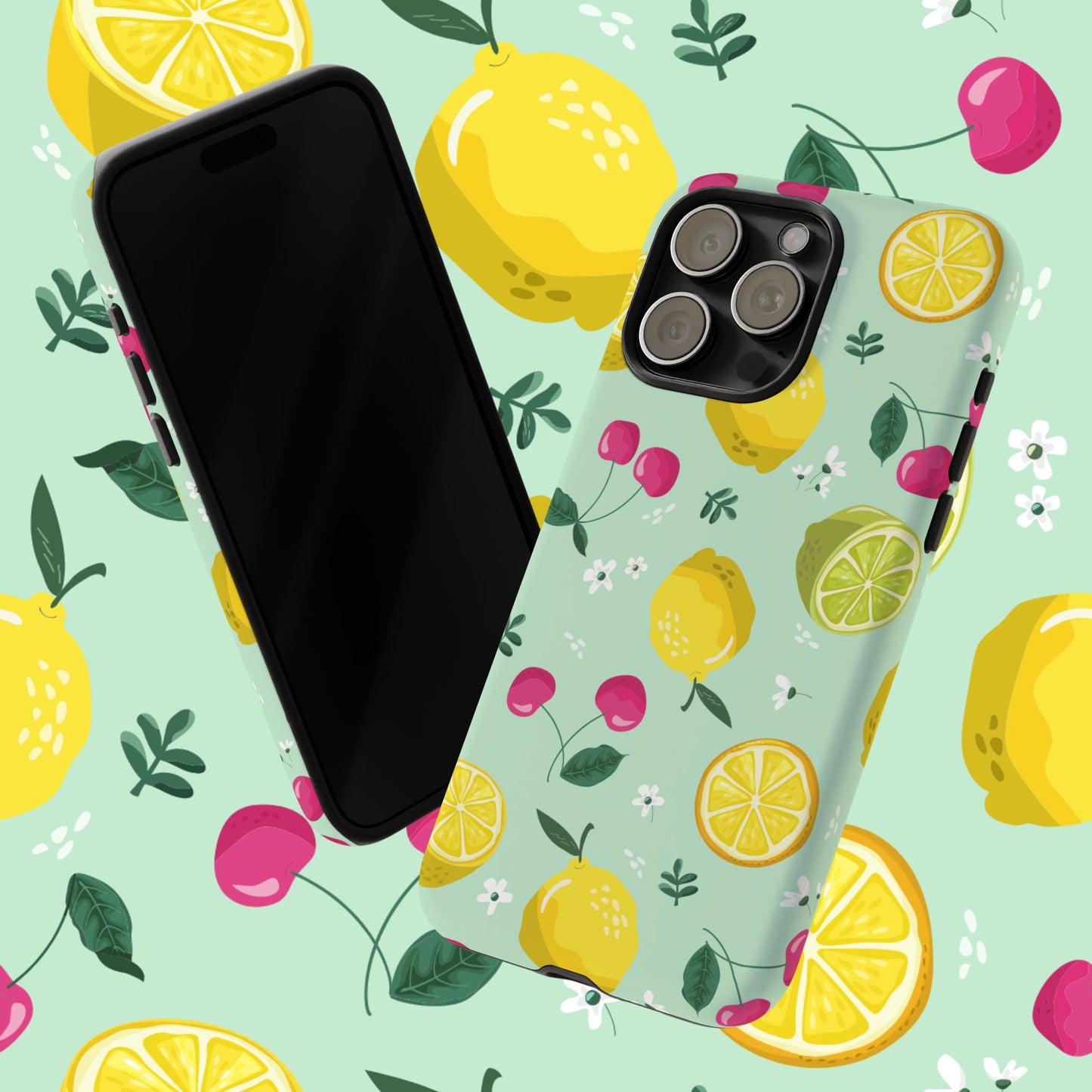 Capri Citrus Cherry Pop Tough Phone Cases