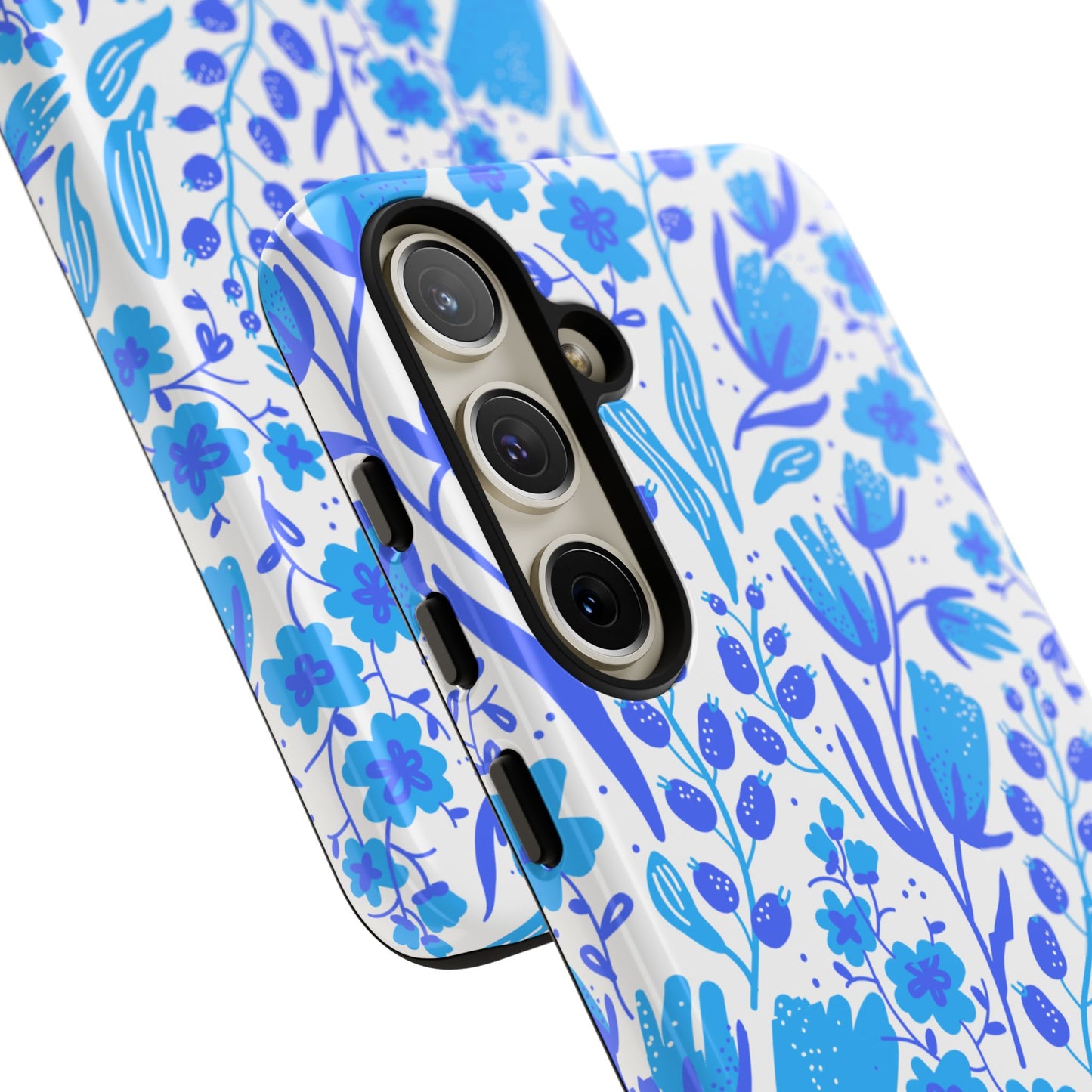 Santorini in Full Bloom Tough Phone Cases