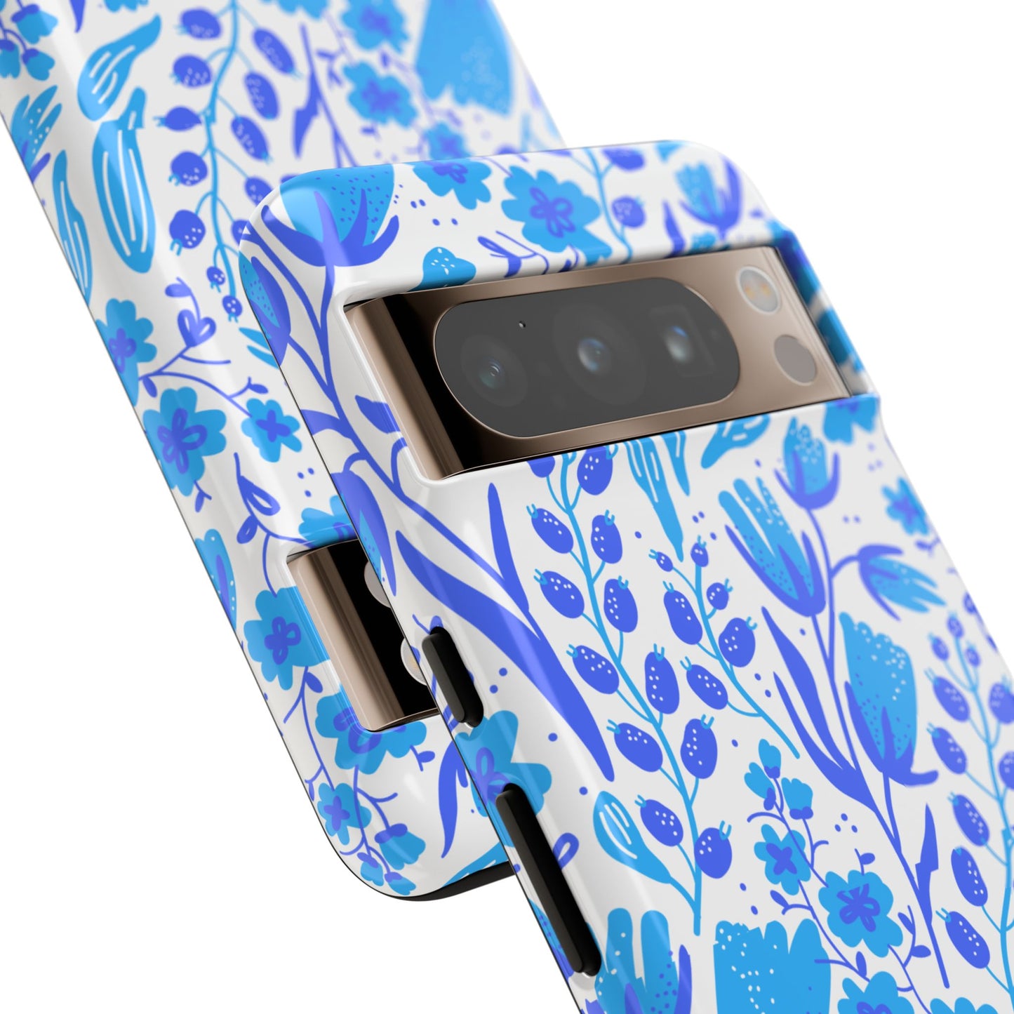 Santorini in Full Bloom Tough Phone Cases