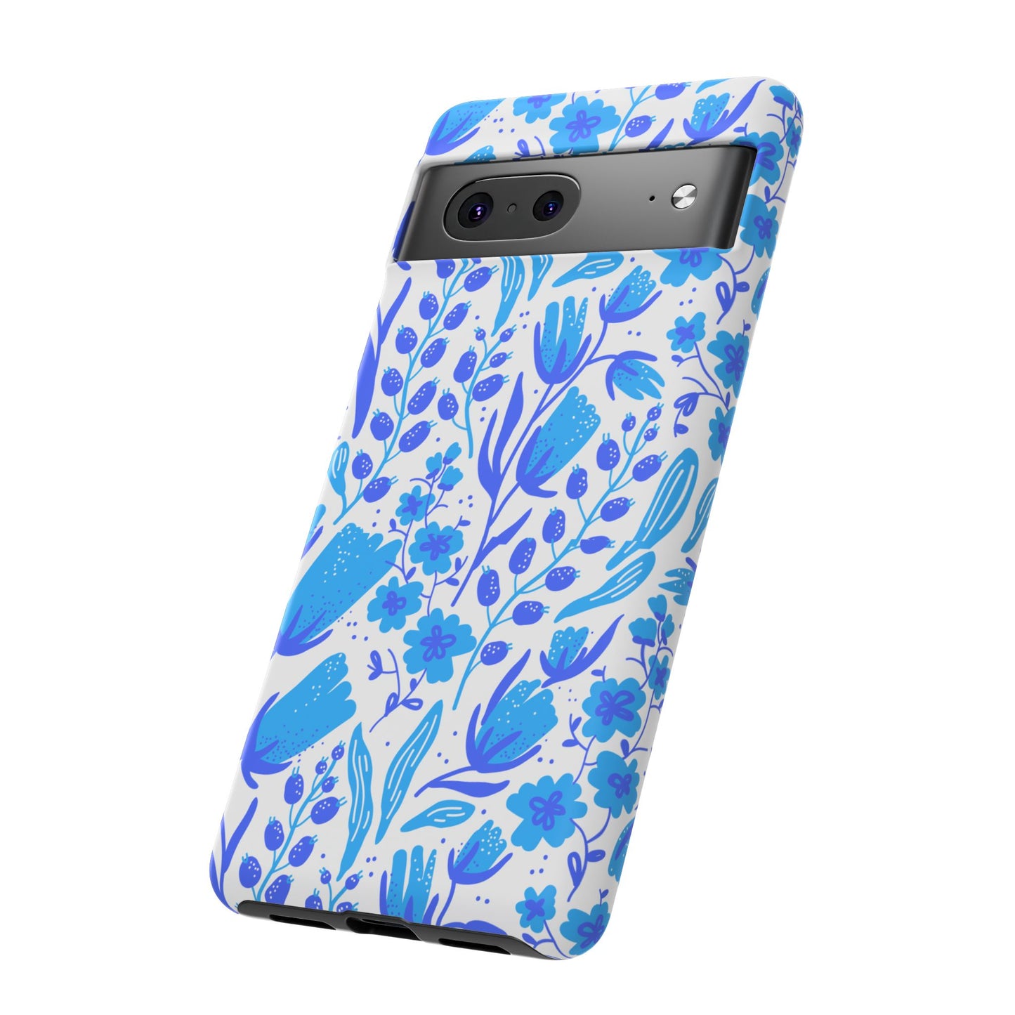 Santorini in Full Bloom Tough Phone Cases