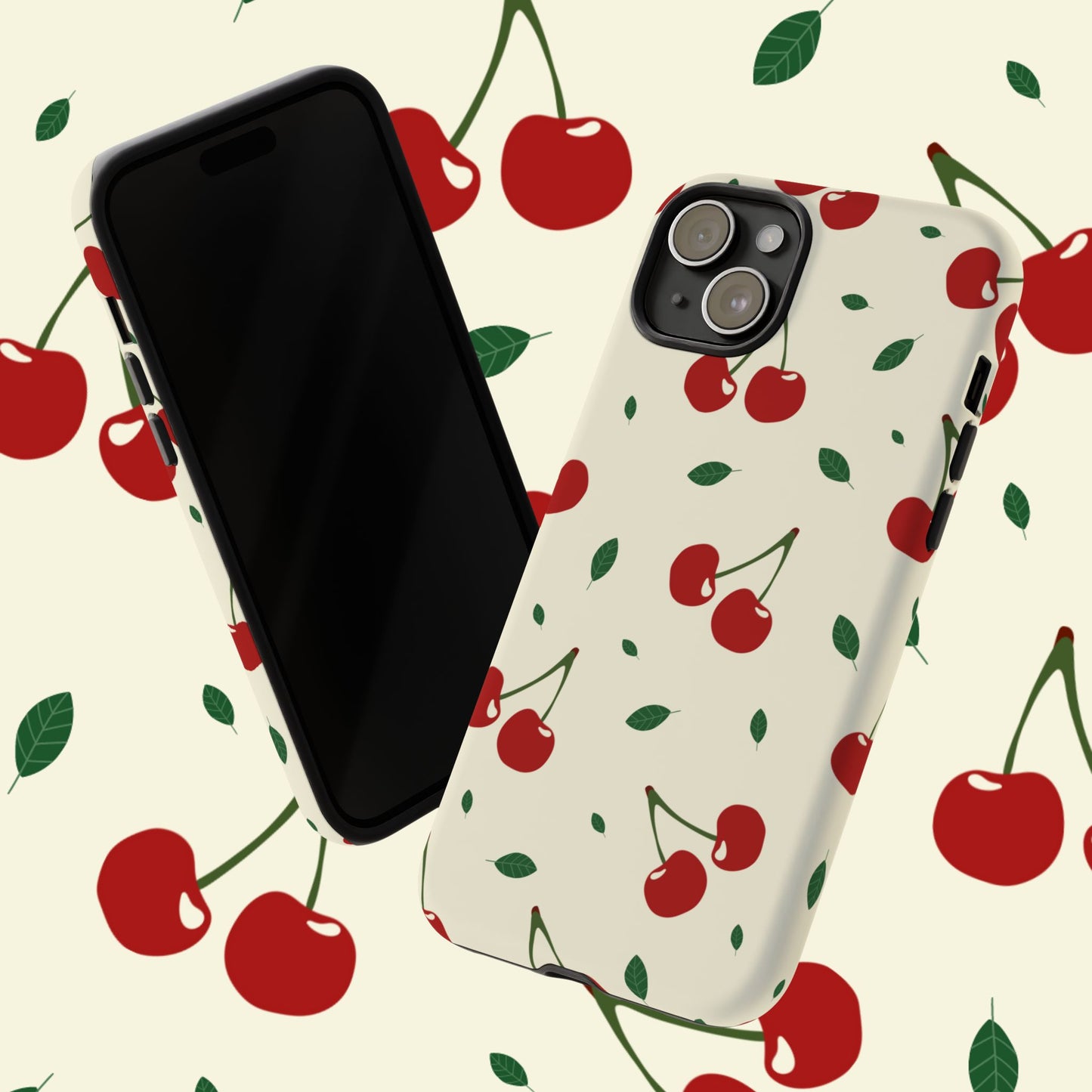 Cherries in Paris Tough Phone Cases