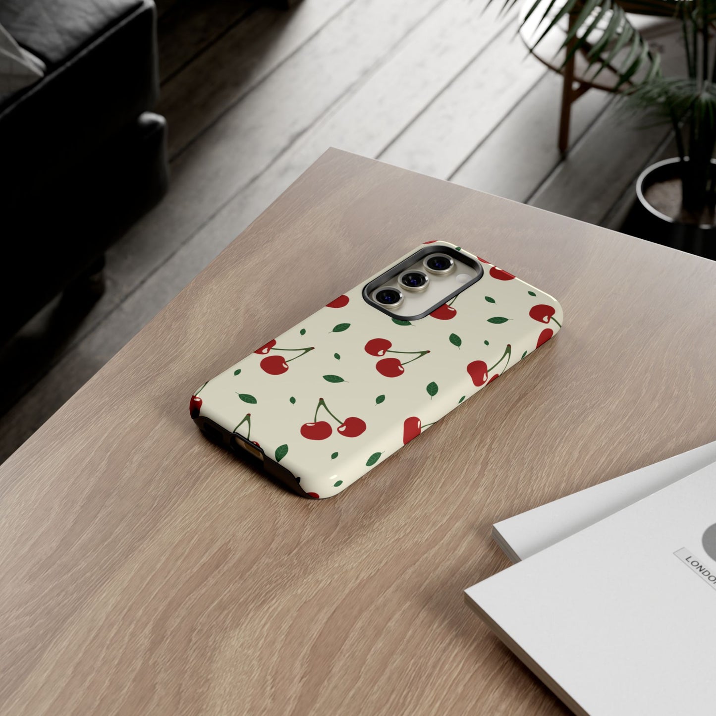 Cherries in Paris Tough Phone Cases