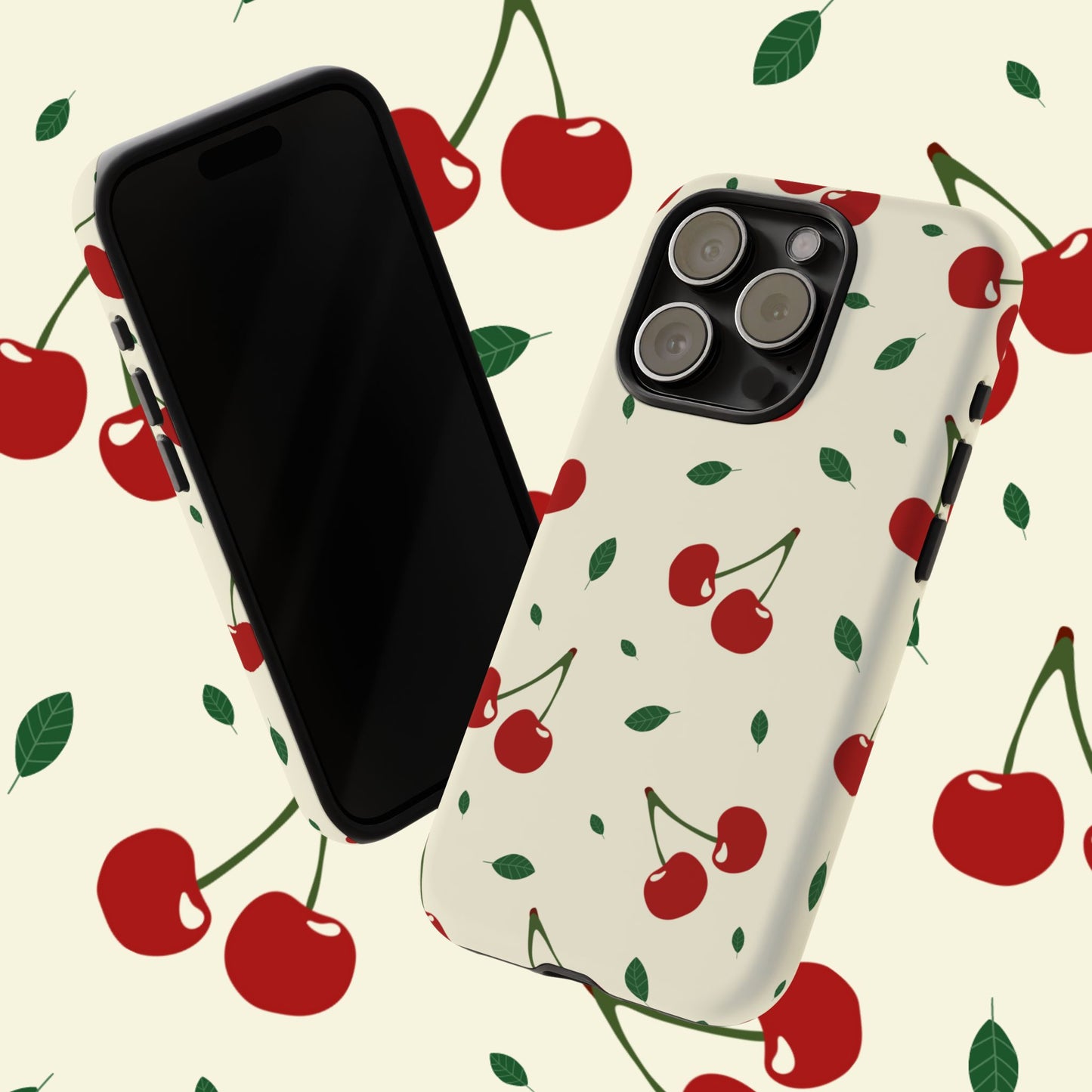 Cherries in Paris Tough Phone Cases