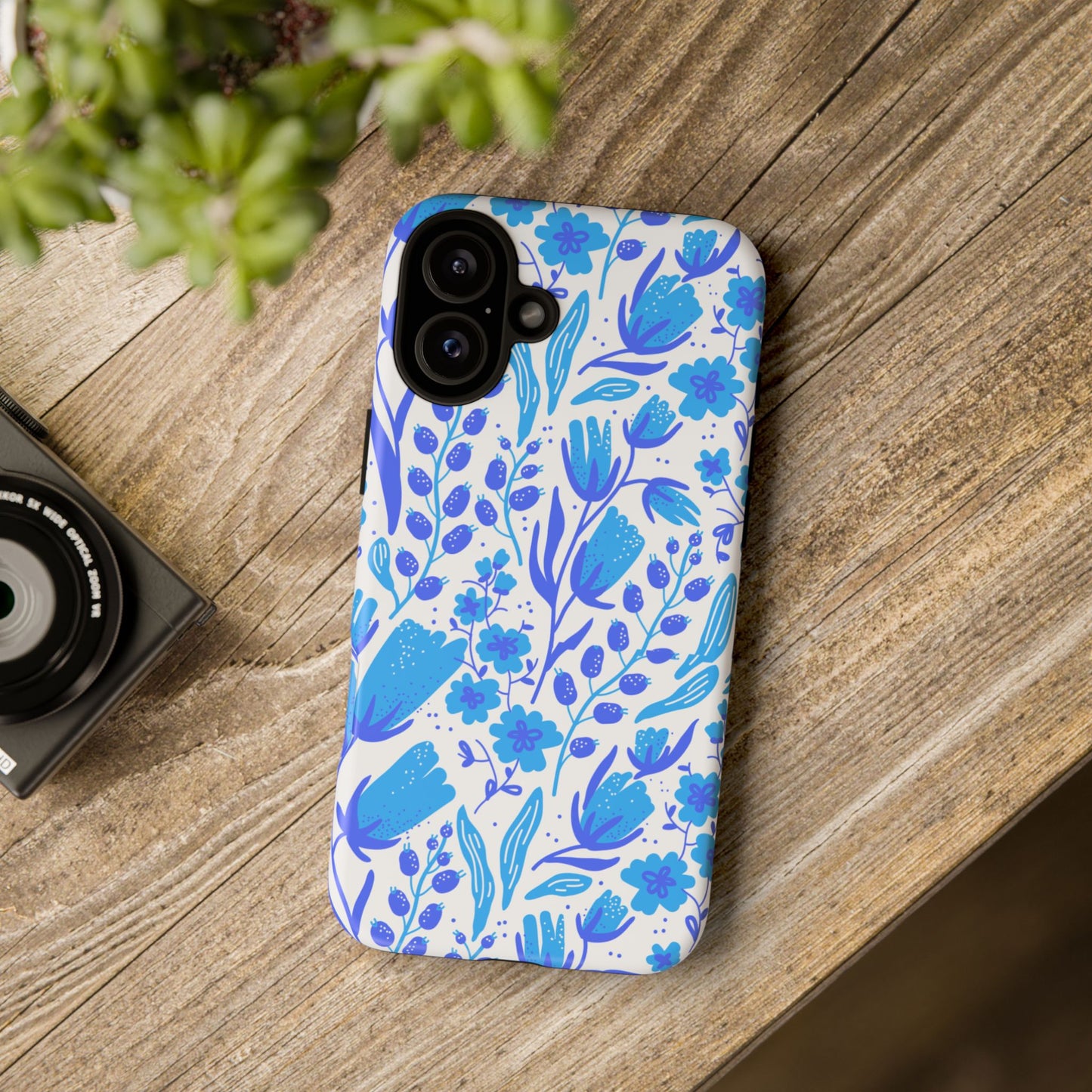 Santorini in Full Bloom Tough Phone Cases