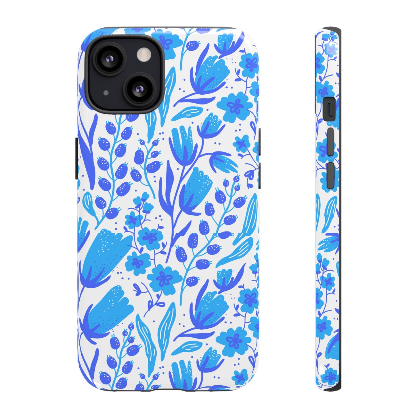 Santorini in Full Bloom Tough Phone Cases