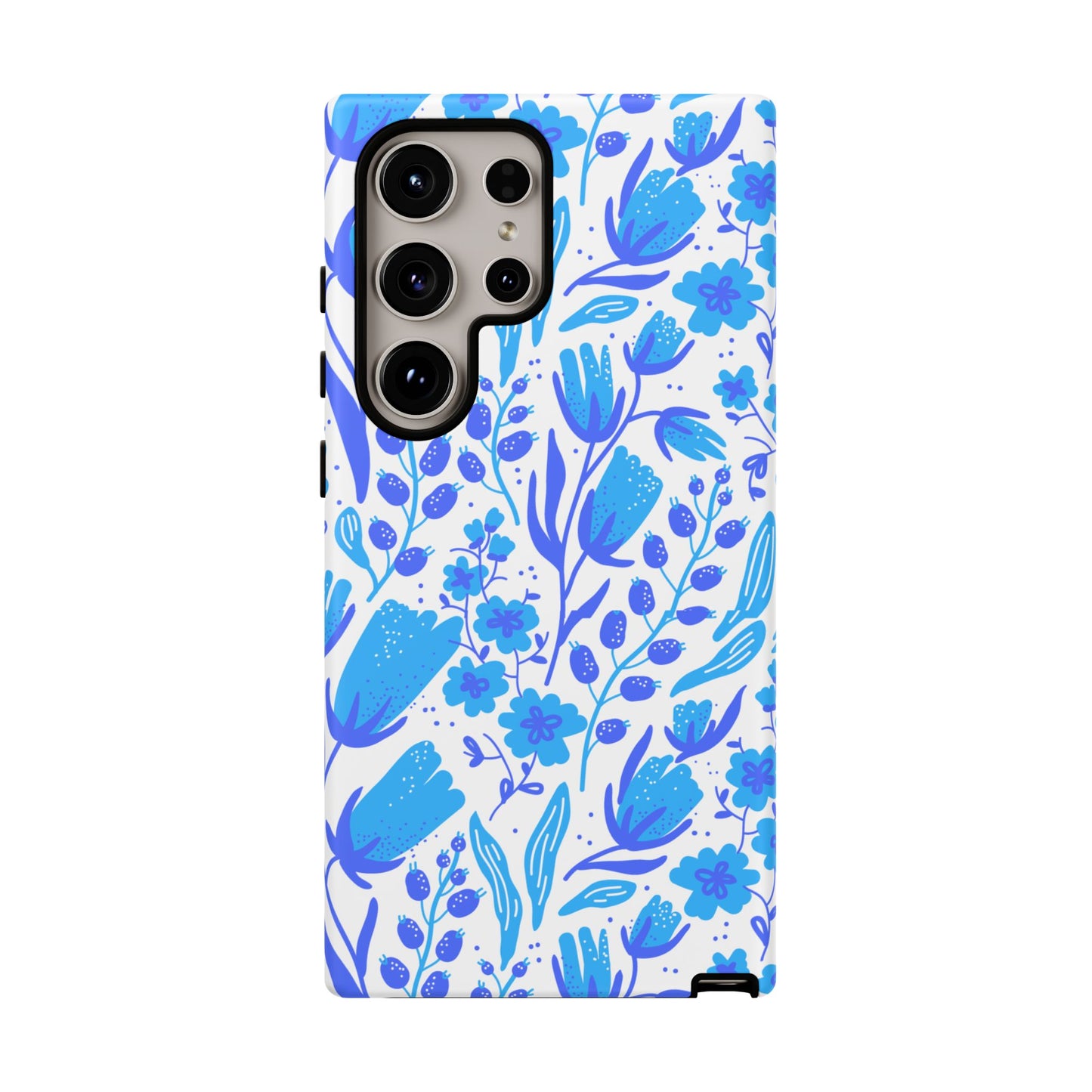 Santorini in Full Bloom Tough Phone Cases