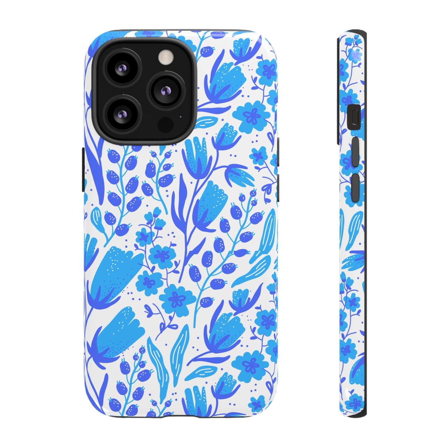 Santorini in Full Bloom Tough Phone Cases