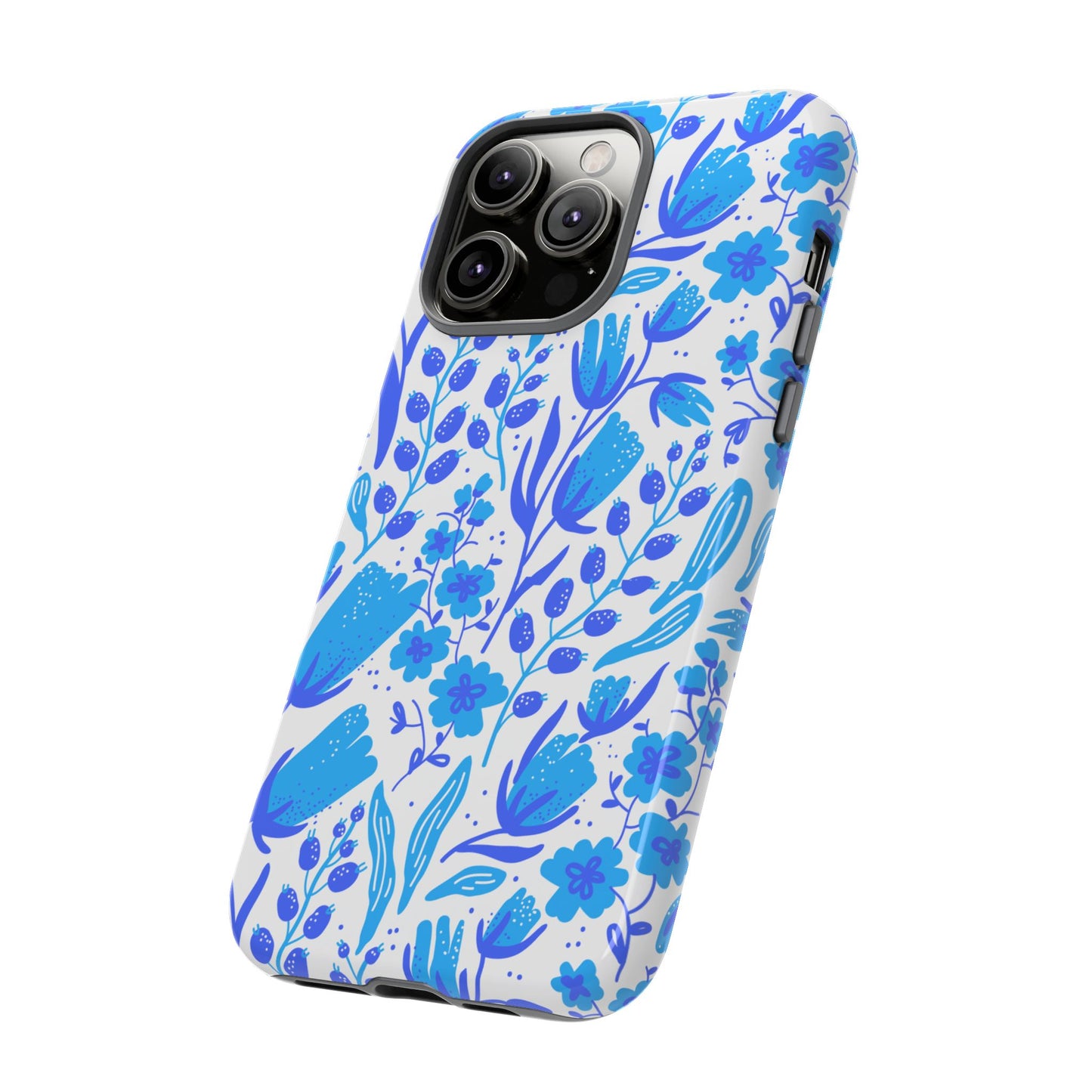 Santorini in Full Bloom Tough Phone Cases