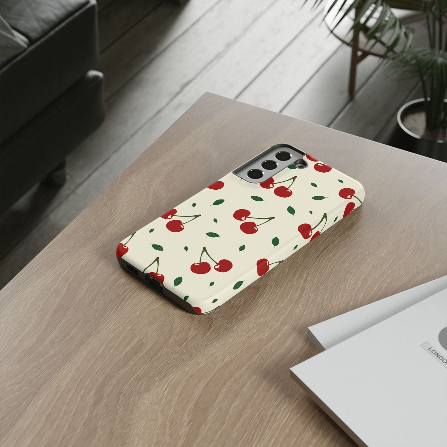 Cherries in Paris Tough Phone Cases