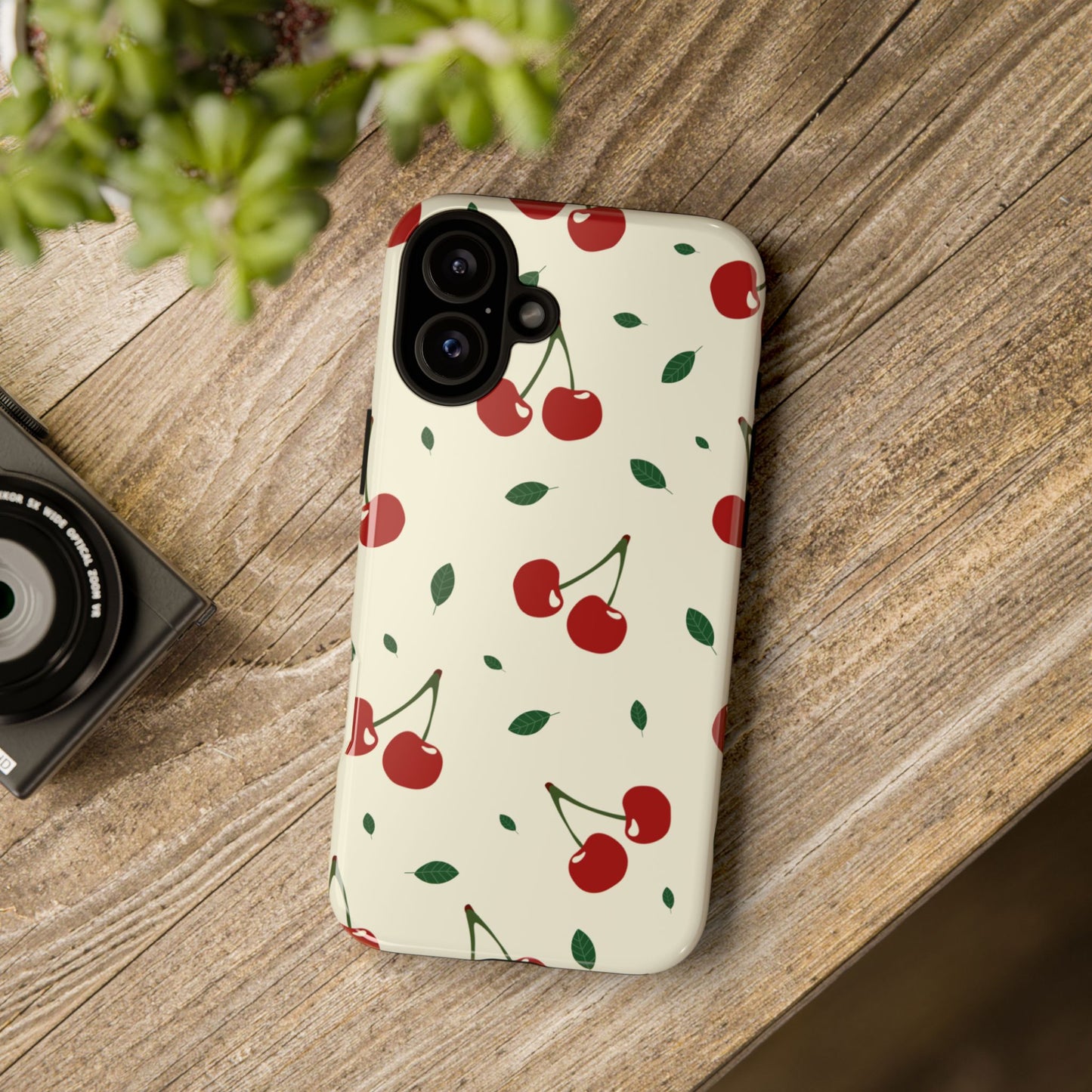 Cherries in Paris Tough Phone Cases