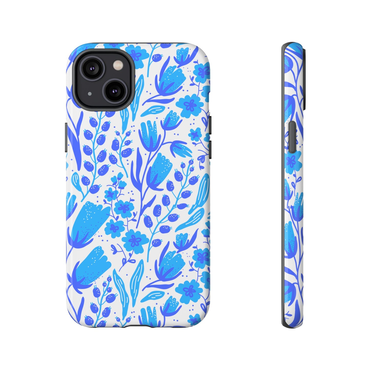 Santorini in Full Bloom Tough Phone Cases