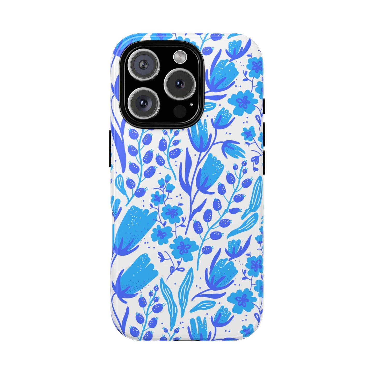 Santorini in Full Bloom Tough Phone Cases