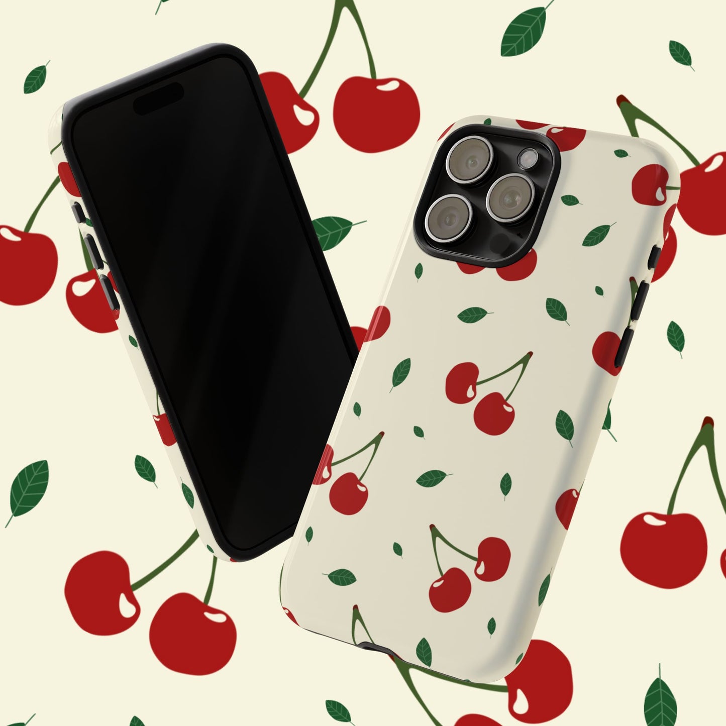 Cherries in Paris Tough Phone Cases