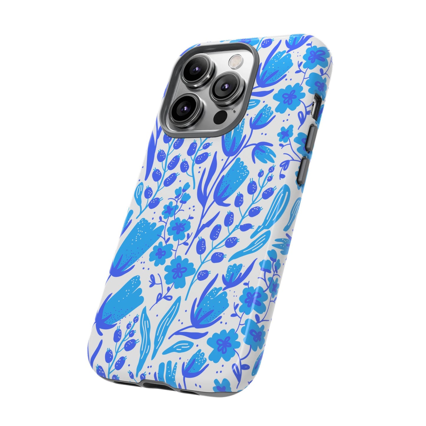 Santorini in Full Bloom Tough Phone Cases