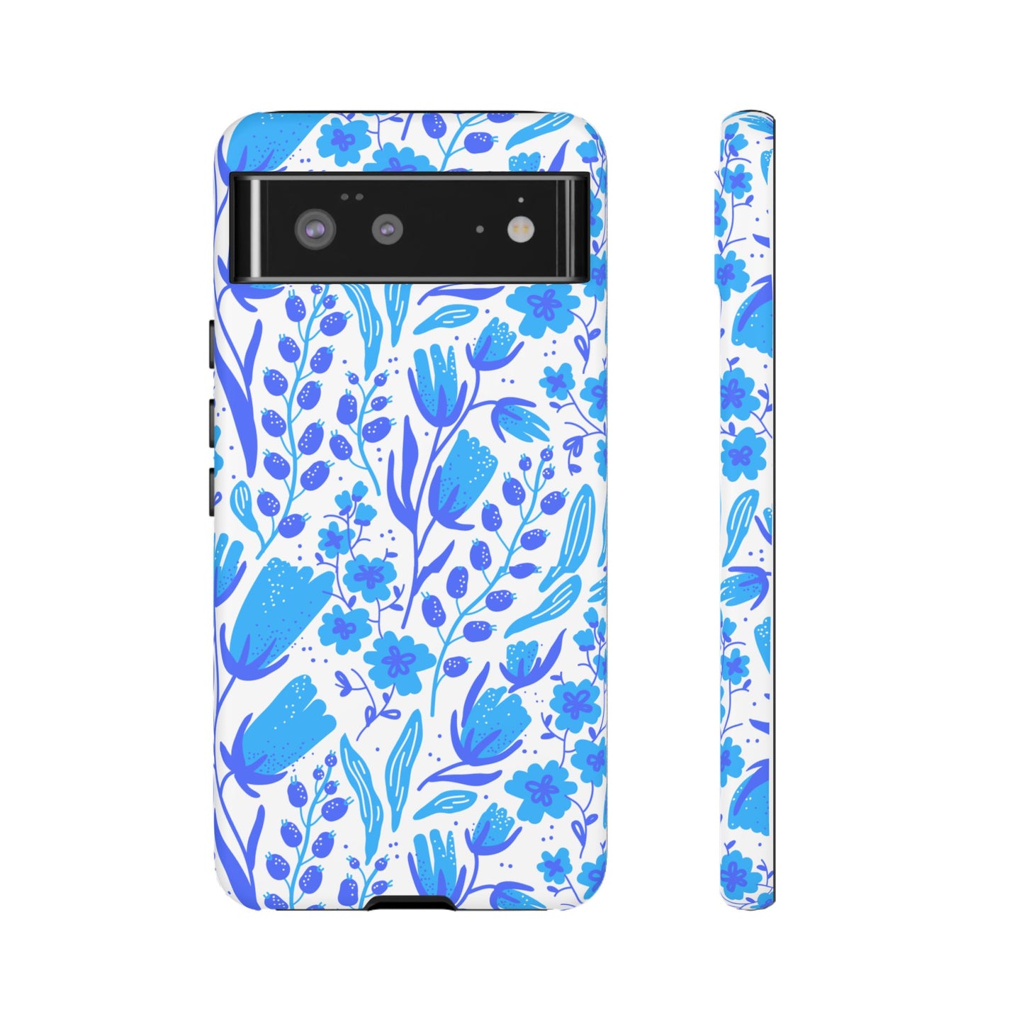 Santorini in Full Bloom Tough Phone Cases