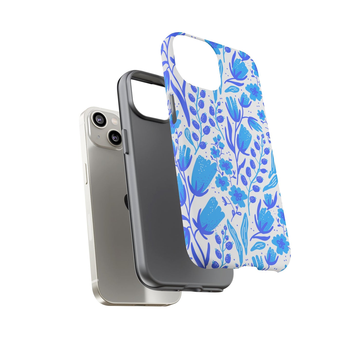 Santorini in Full Bloom Tough Phone Cases