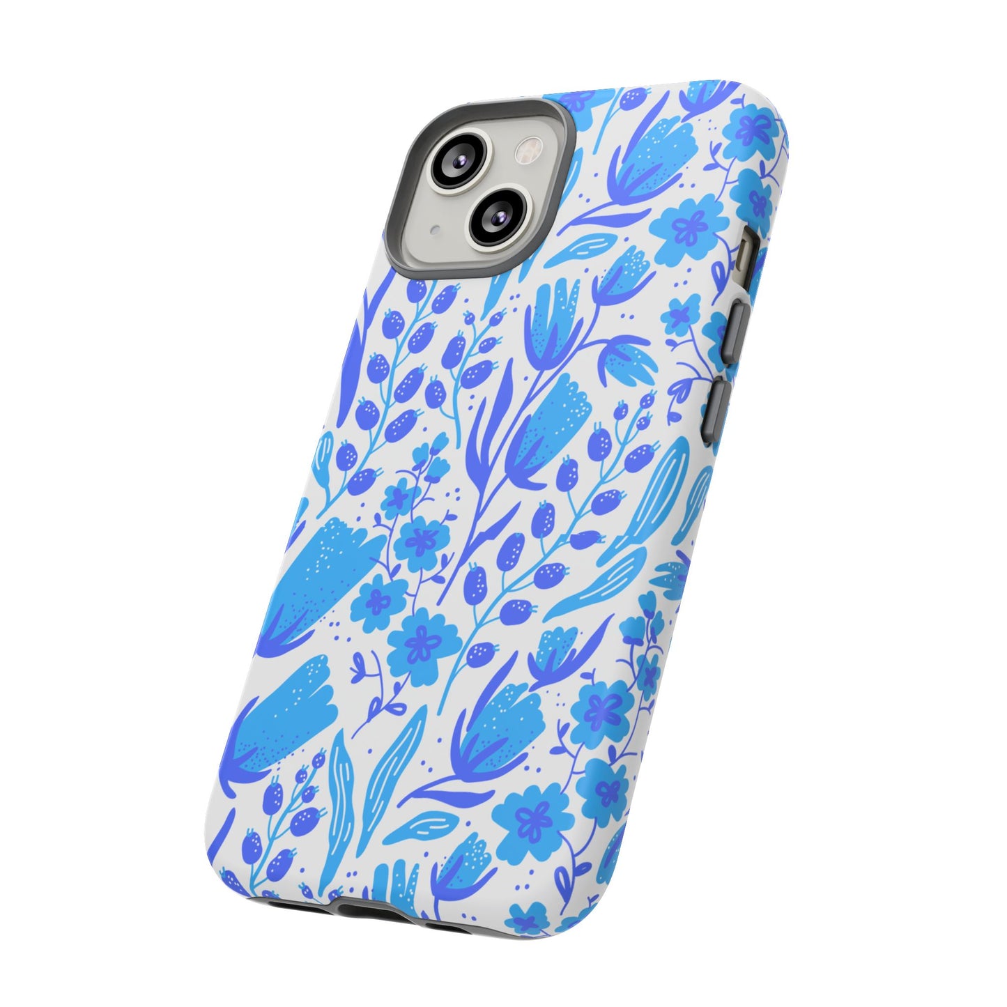 Santorini in Full Bloom Tough Phone Cases