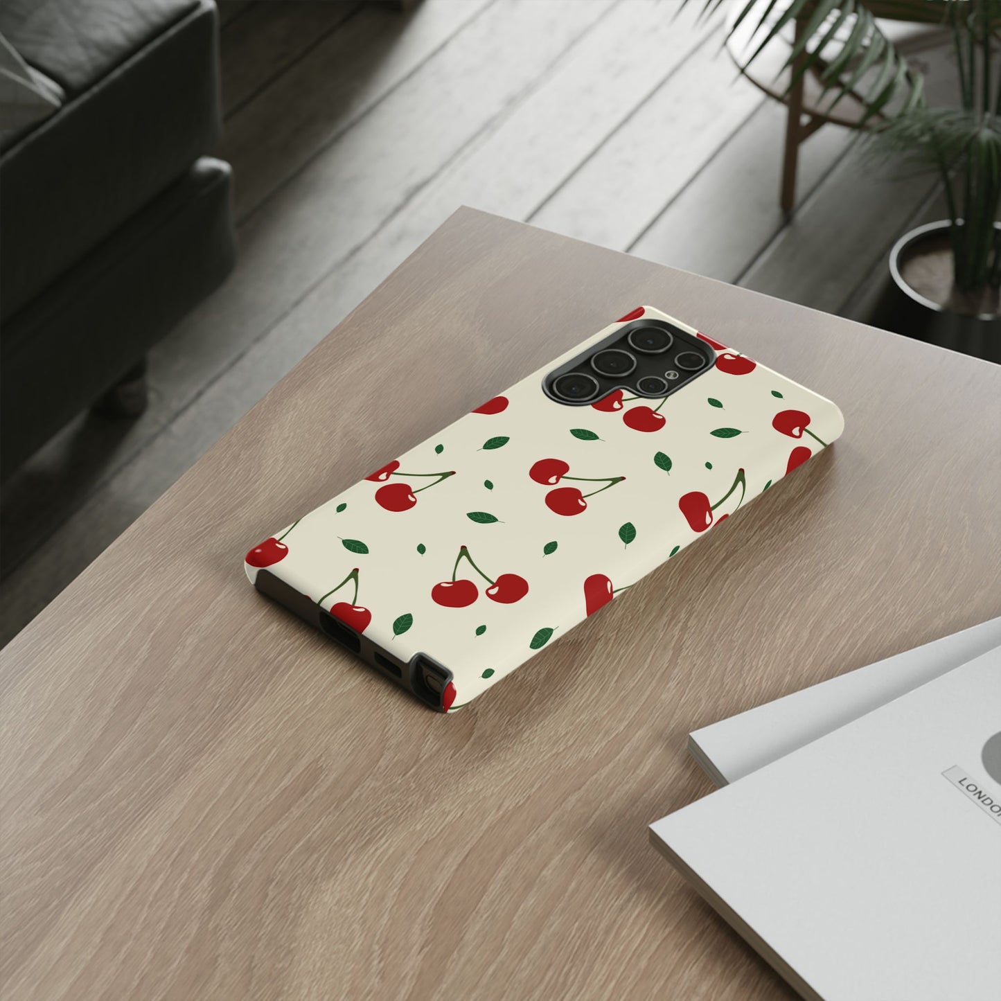 Cherries in Paris Tough Phone Cases