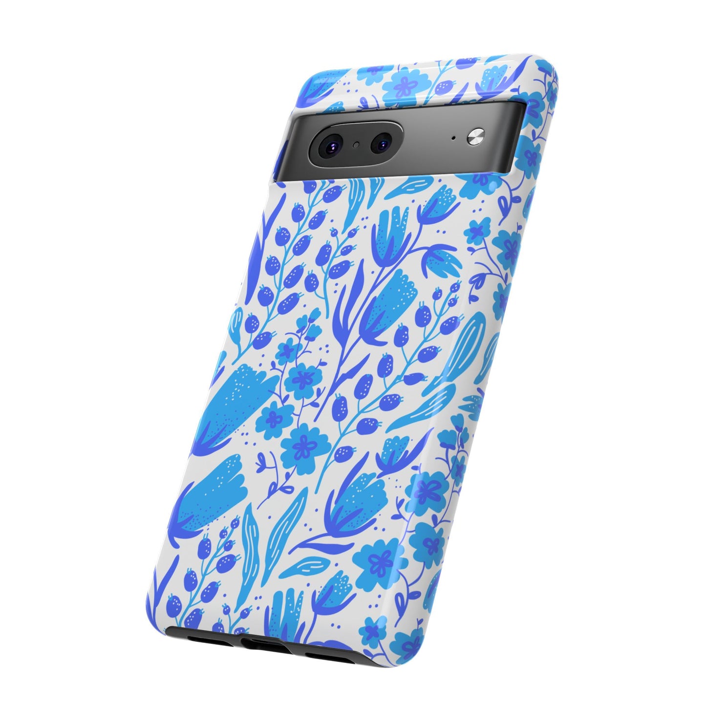 Santorini in Full Bloom Tough Phone Cases