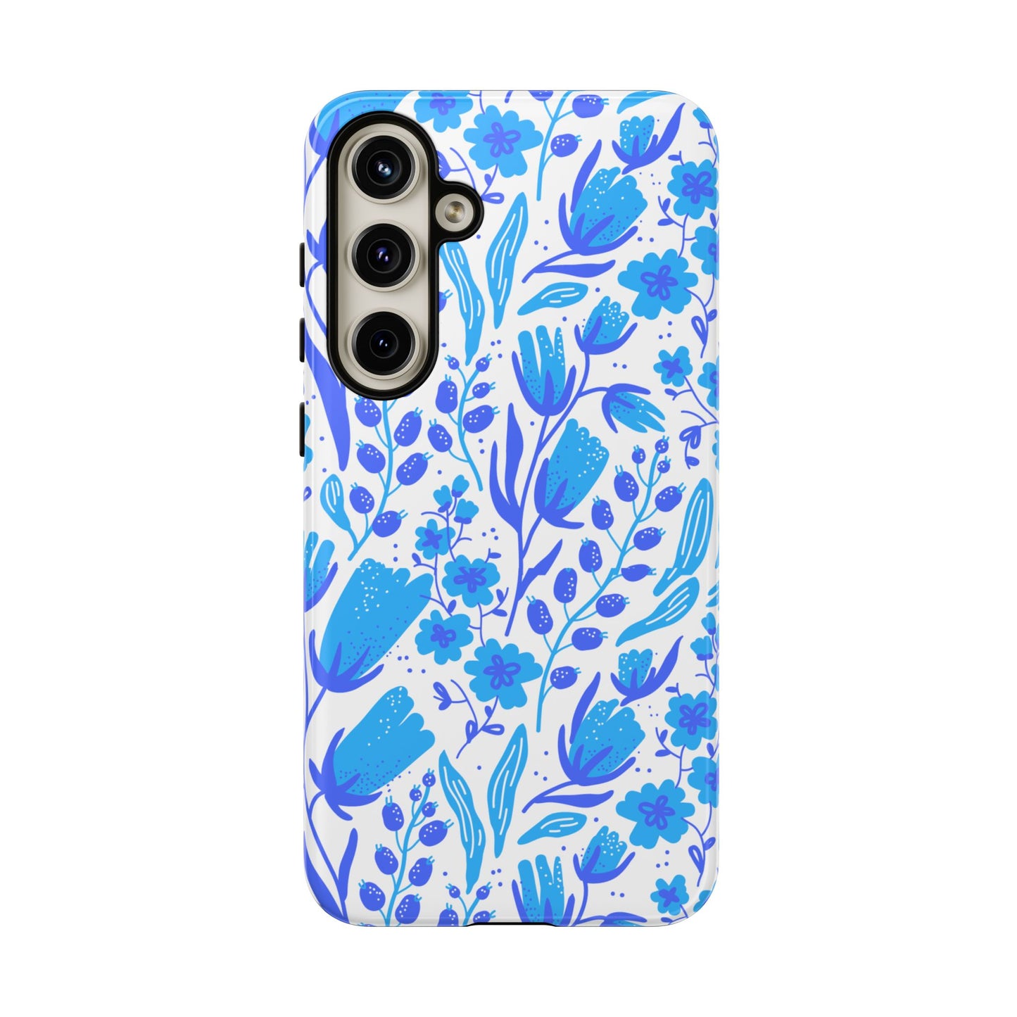 Santorini in Full Bloom Tough Phone Cases