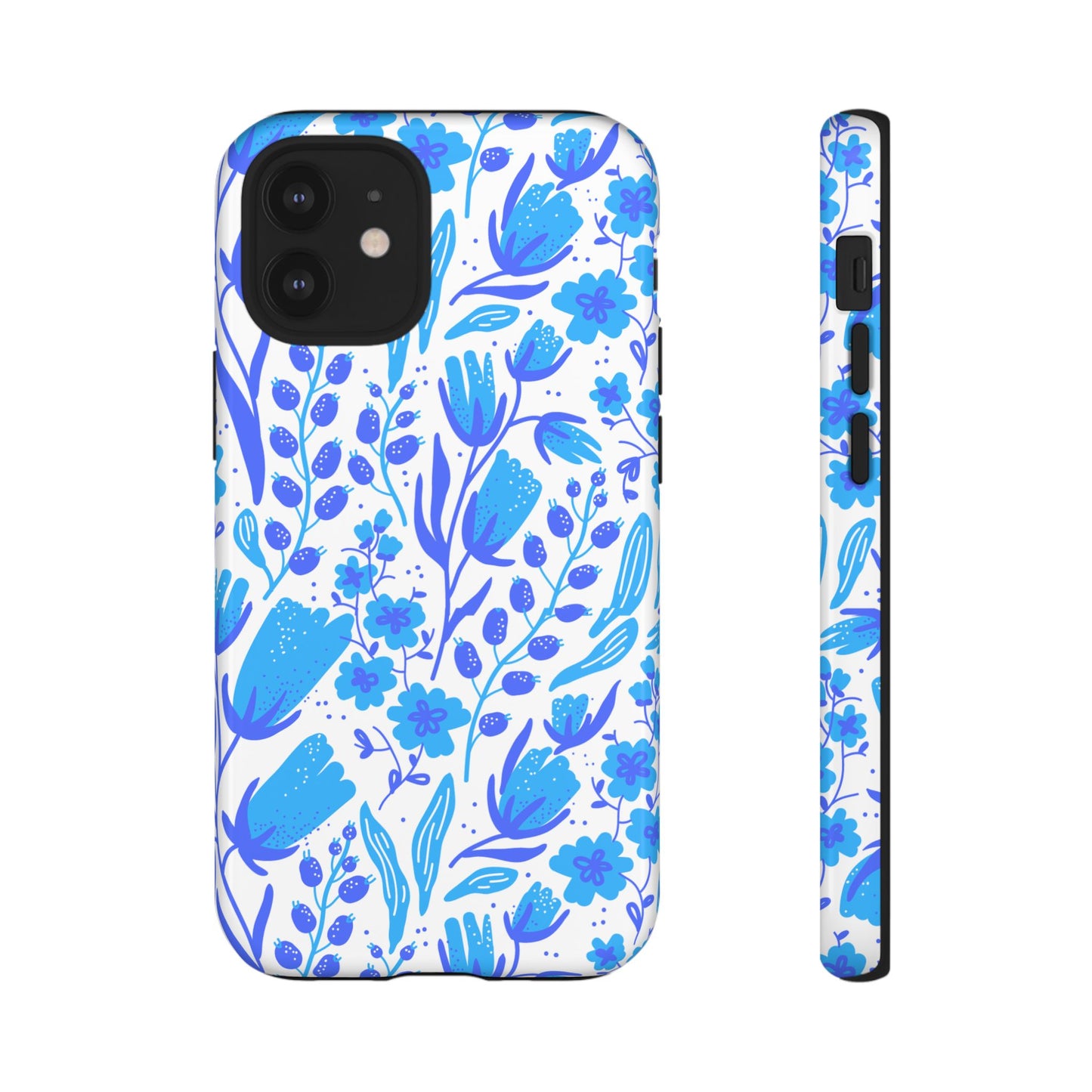 Santorini in Full Bloom Tough Phone Cases